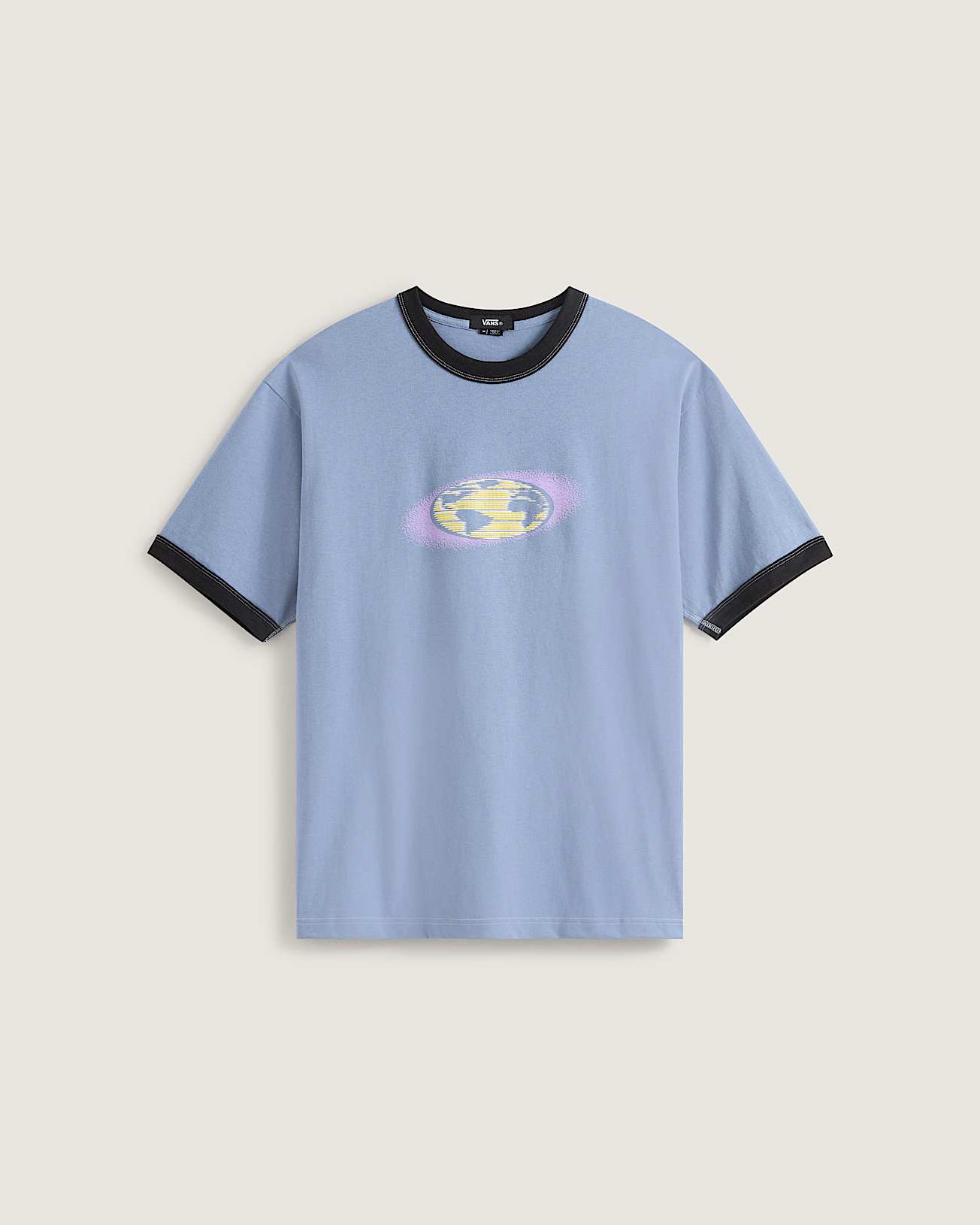 Pixel Globe TShirt VANS Grey HERO