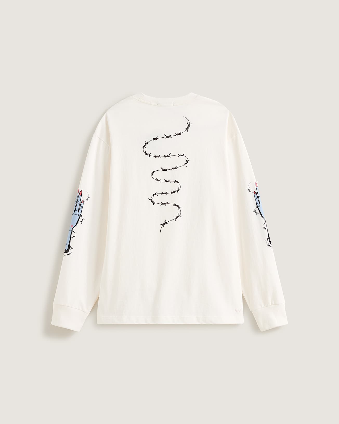 Dayana Zombie Hand LS Tee EGRET VANS Blanco ALT1