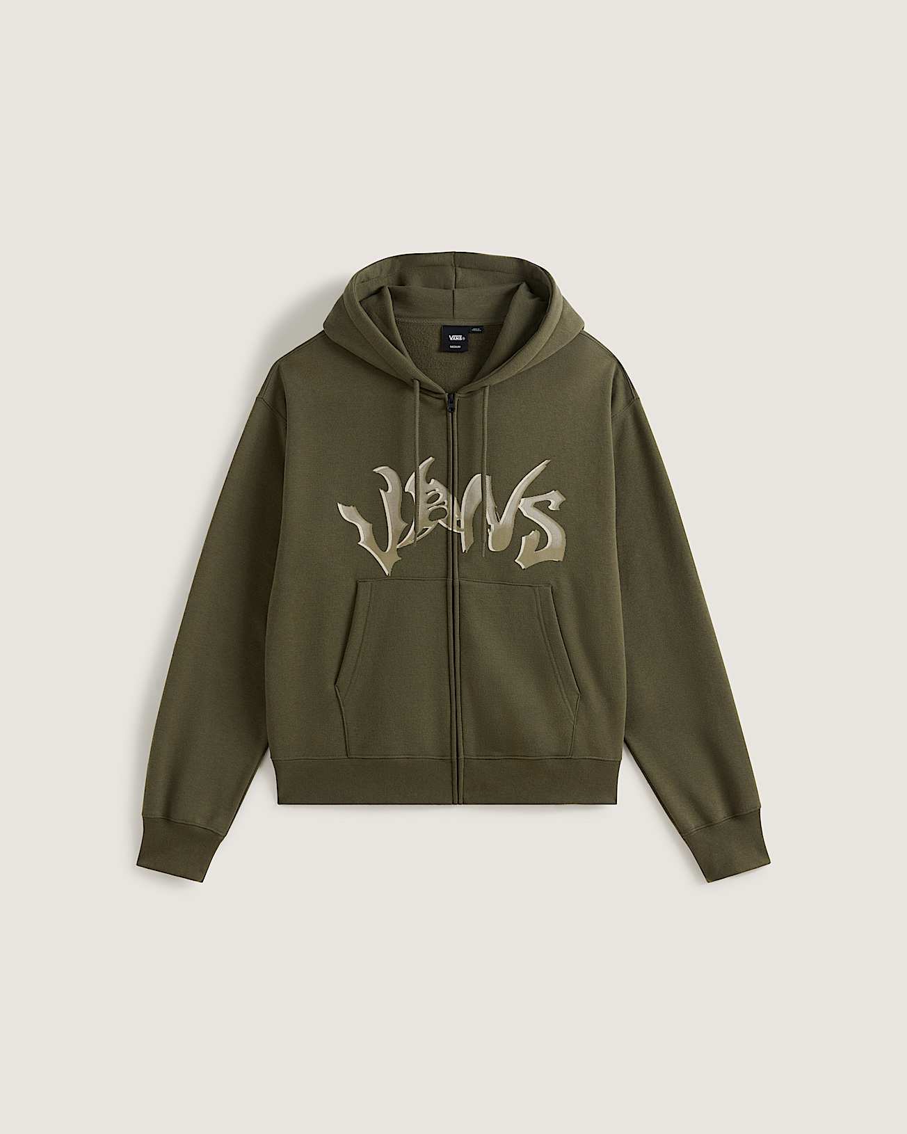 Sweat  capuche zipp Wild Circle VANS Vert HERO