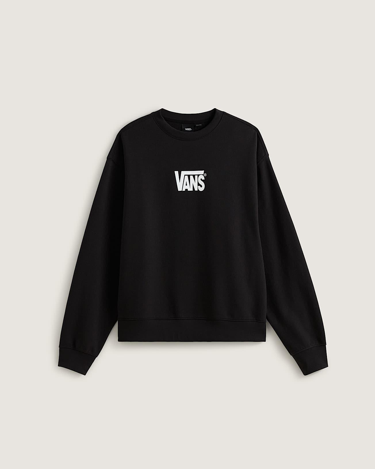 StretchSweatshirt mit Rundhalsausschnitt und Logo VANS Schwarz HERO