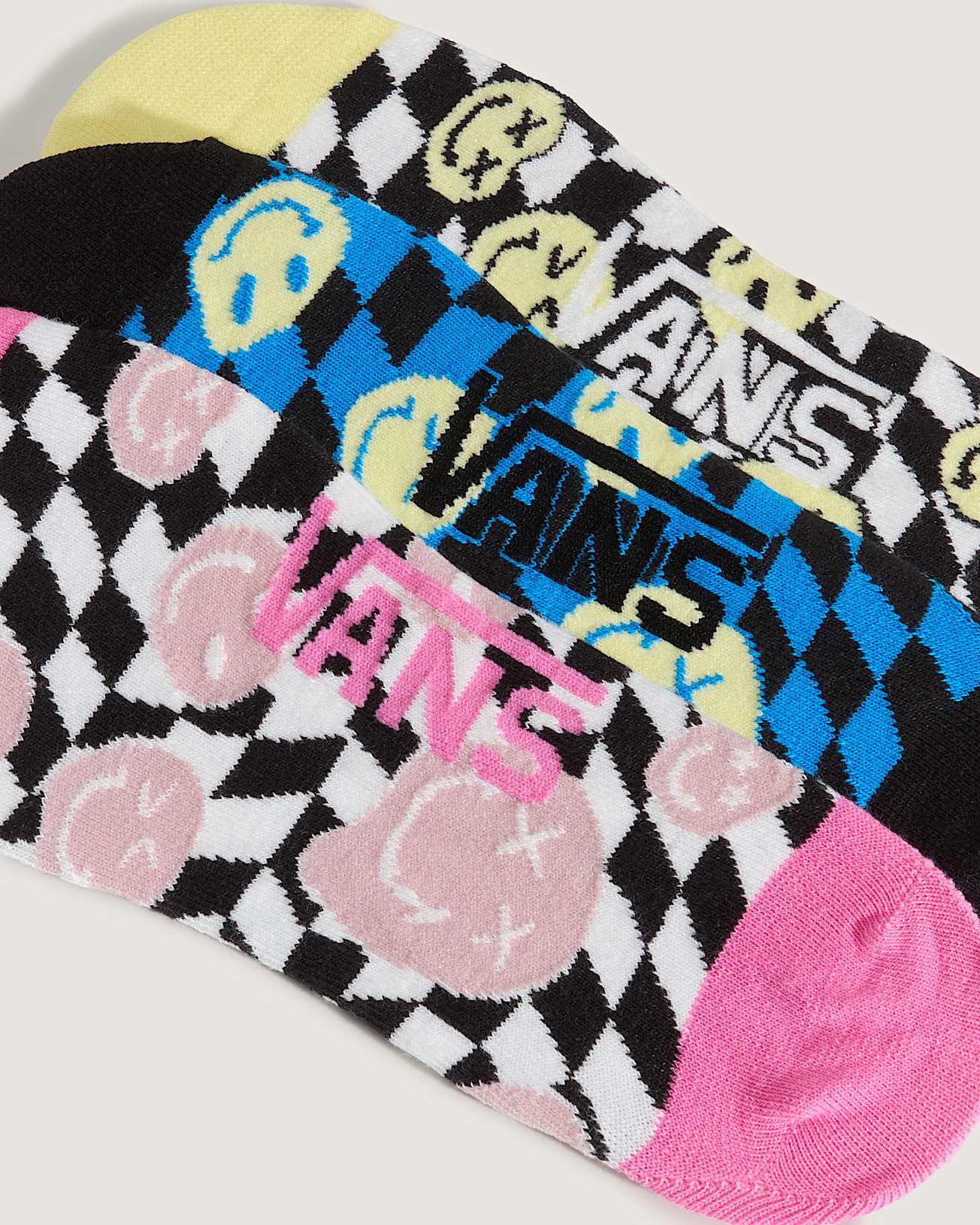 Chaussettes Ticker Canoodle Checkerboard 3 paires VANS Jaune ALT2