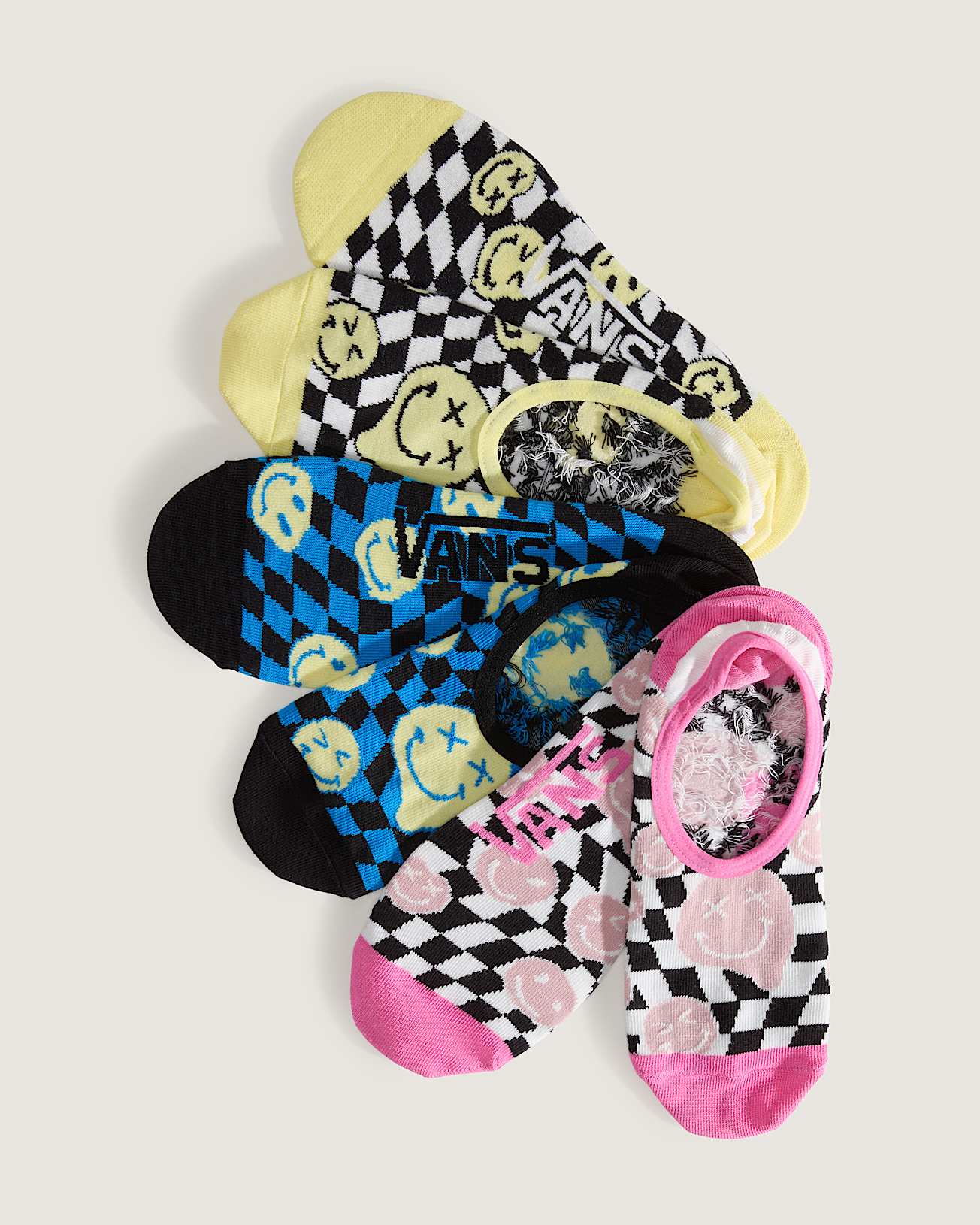 Chaussettes Ticker Canoodle Checkerboard 3 paires VANS Jaune HERO