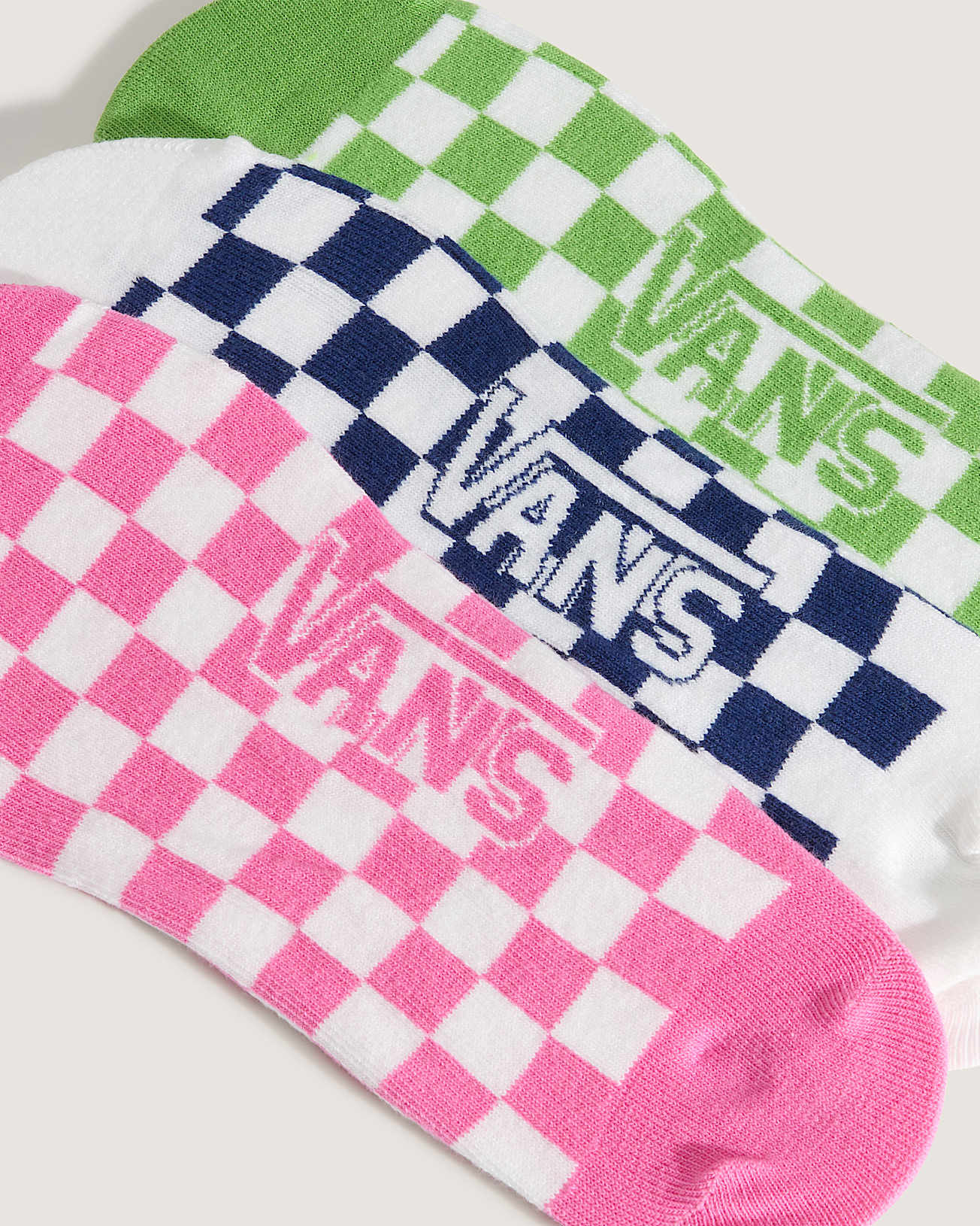 Ticker Canoodle Checkerboard Socken 3 Paar VANS Rosa ALT2