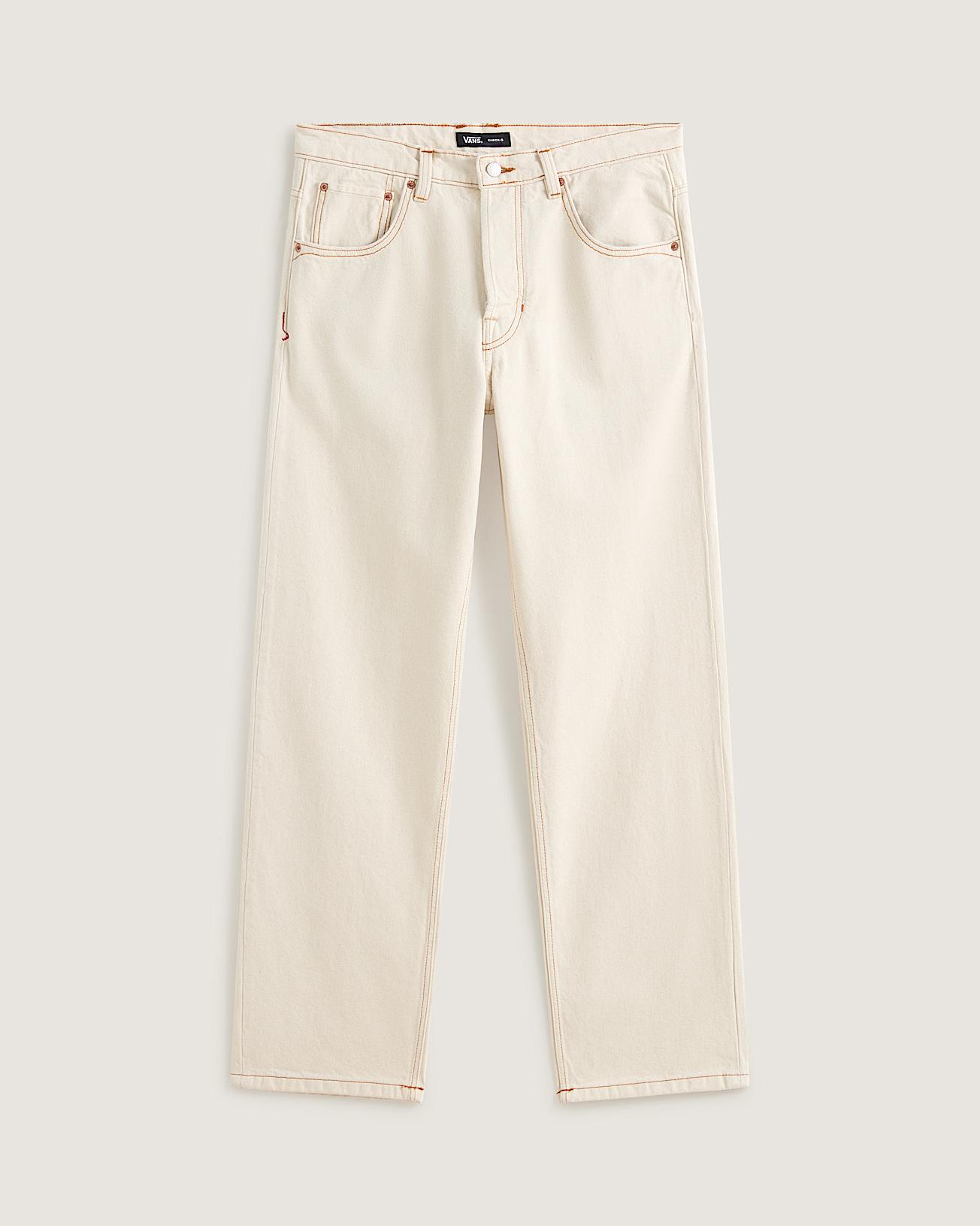 Premium Check5 Loose Denim Trousers VANS White HERO