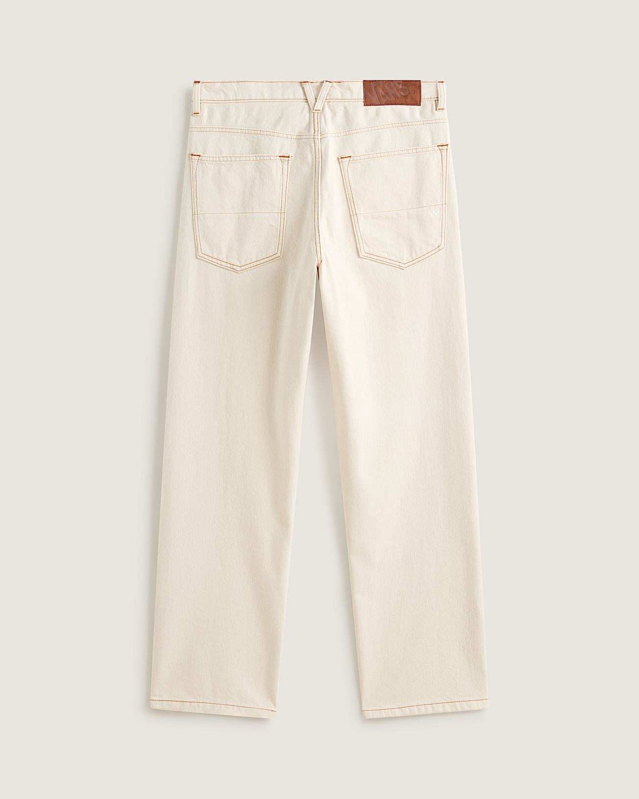 Premium Check5 Loose Denim Trousers VANS White ALT1