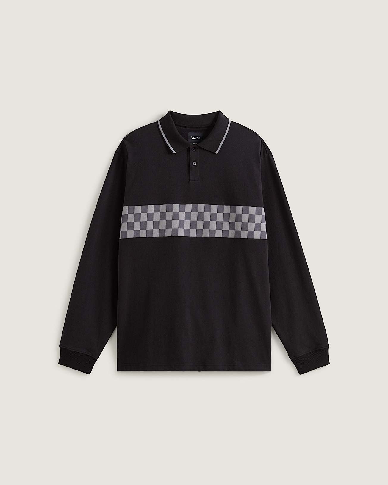 Medford Checkerboard LangarmPolohemd VANS Schwarz HERO