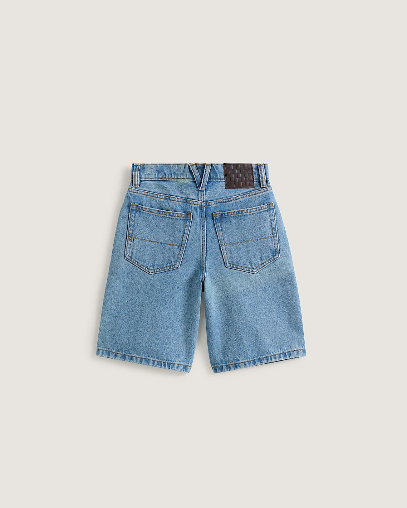Kinder Check5 Baggy DenimShorts 814 Jahre VANS Blau ALT1