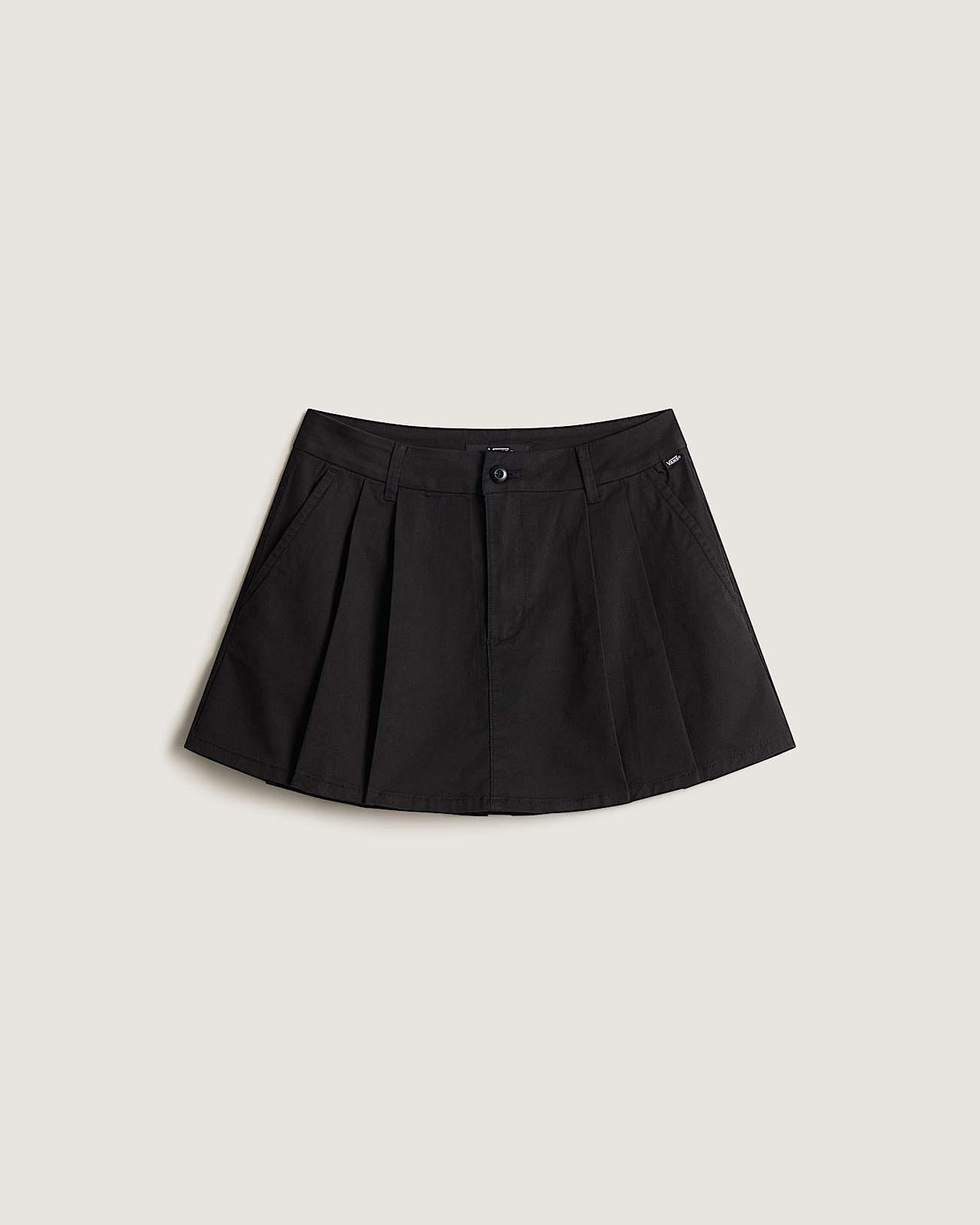 Authentic Chino Mini Skirt Black VANS Nero HERO