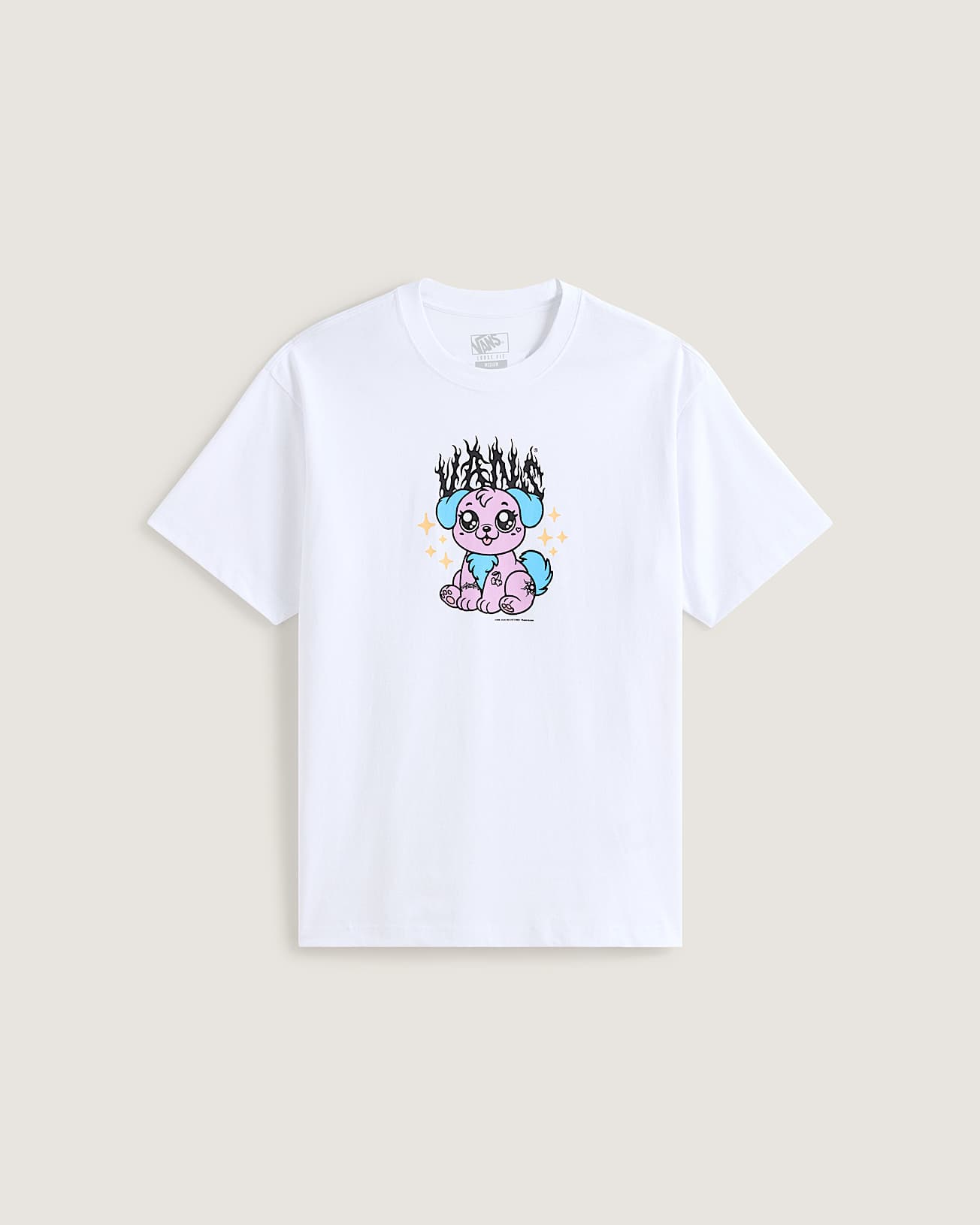 Puppy Loose Tee VANS Wit HERO
