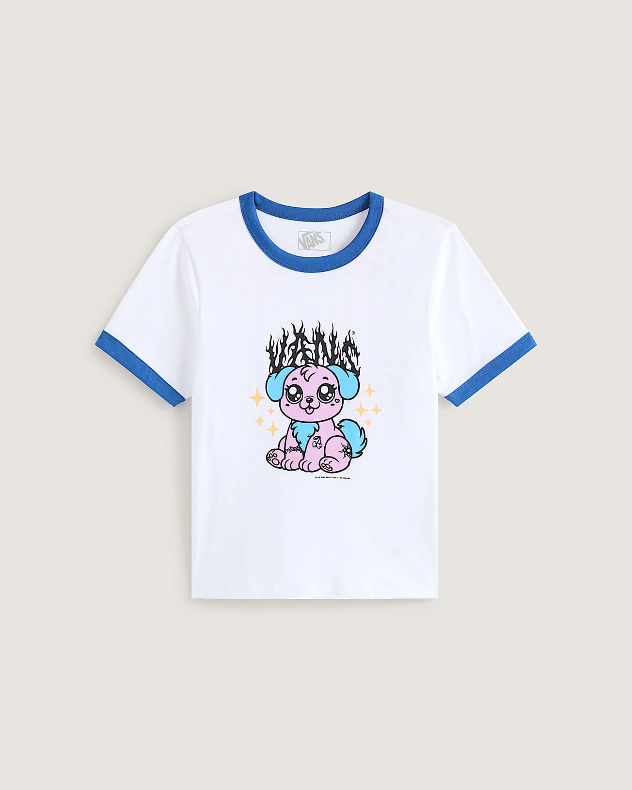 Puppy Ringer Tee VANS Wit HERO