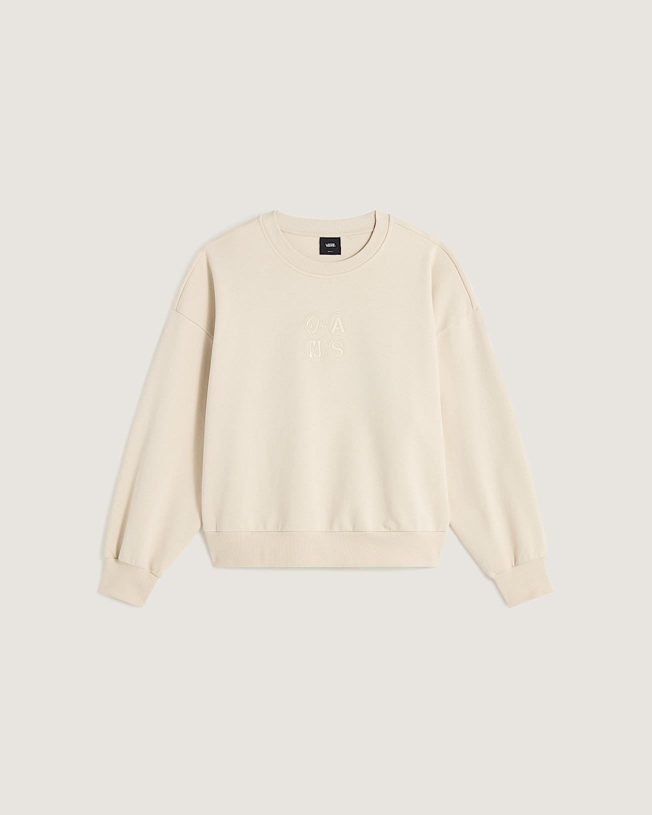 Ellipse Retro Tee met ronde hals VANS Beige HERO