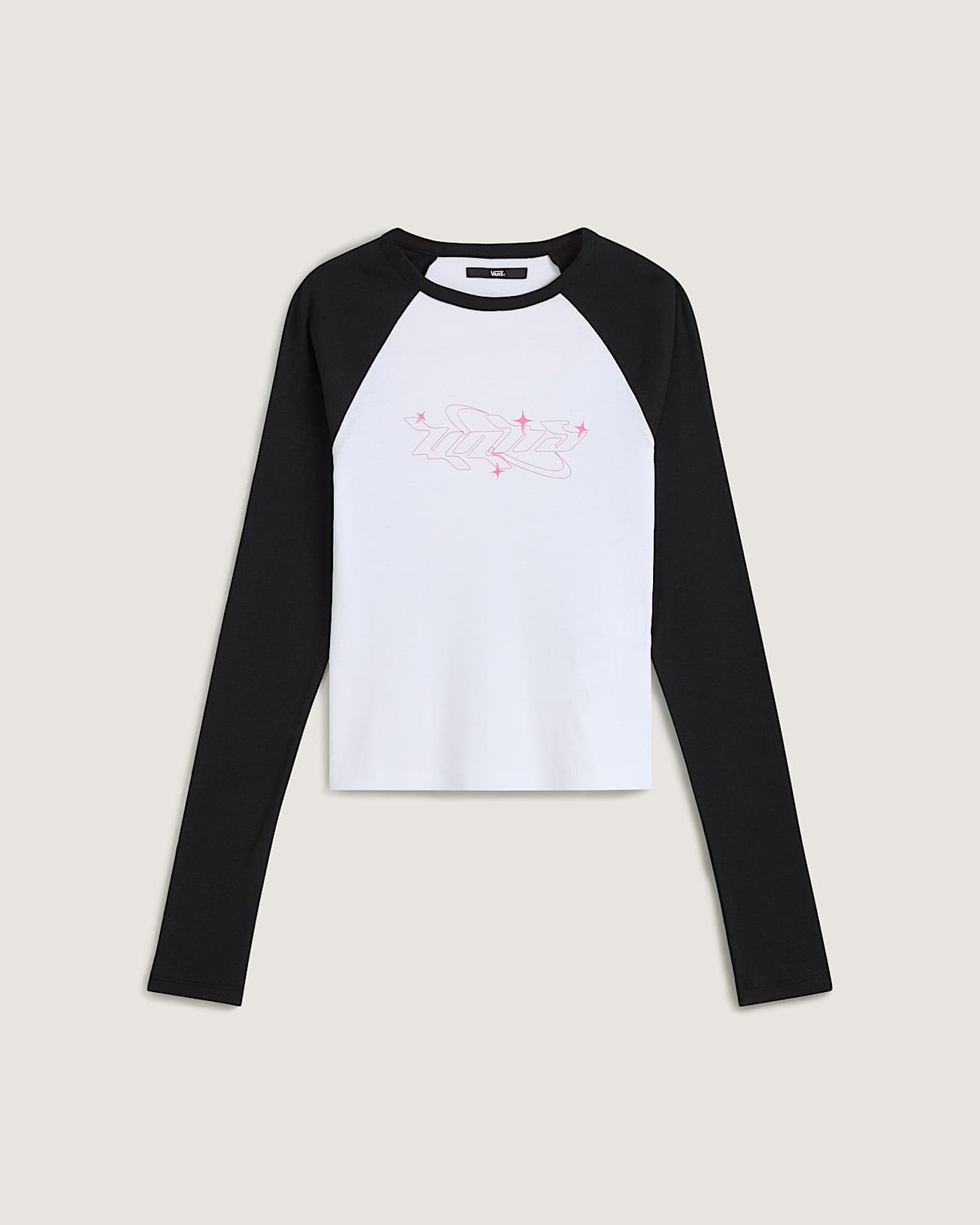 Y2K Star Raglan Long Sleeve TShirt VANS Black HERO