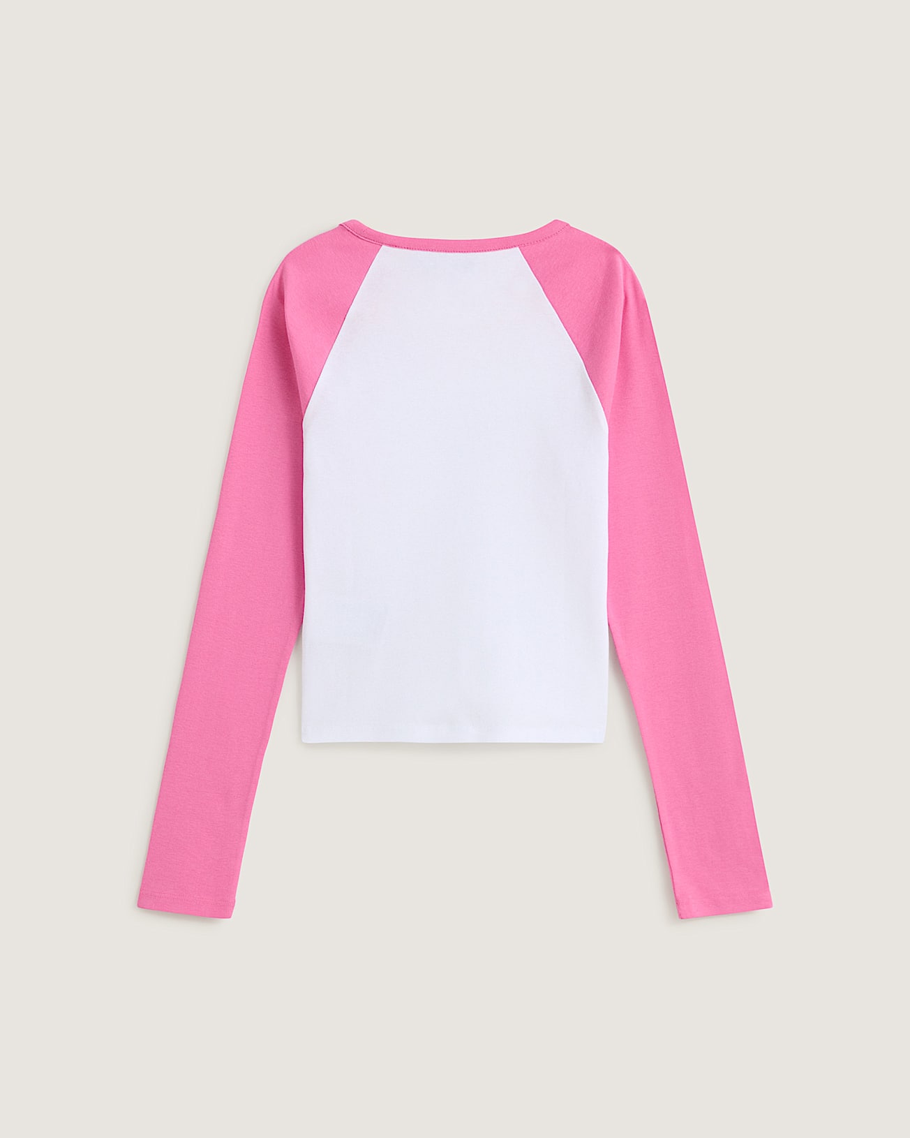 Y2K Star Raglan Long Sleeve TShirt VANS Pink ALT1