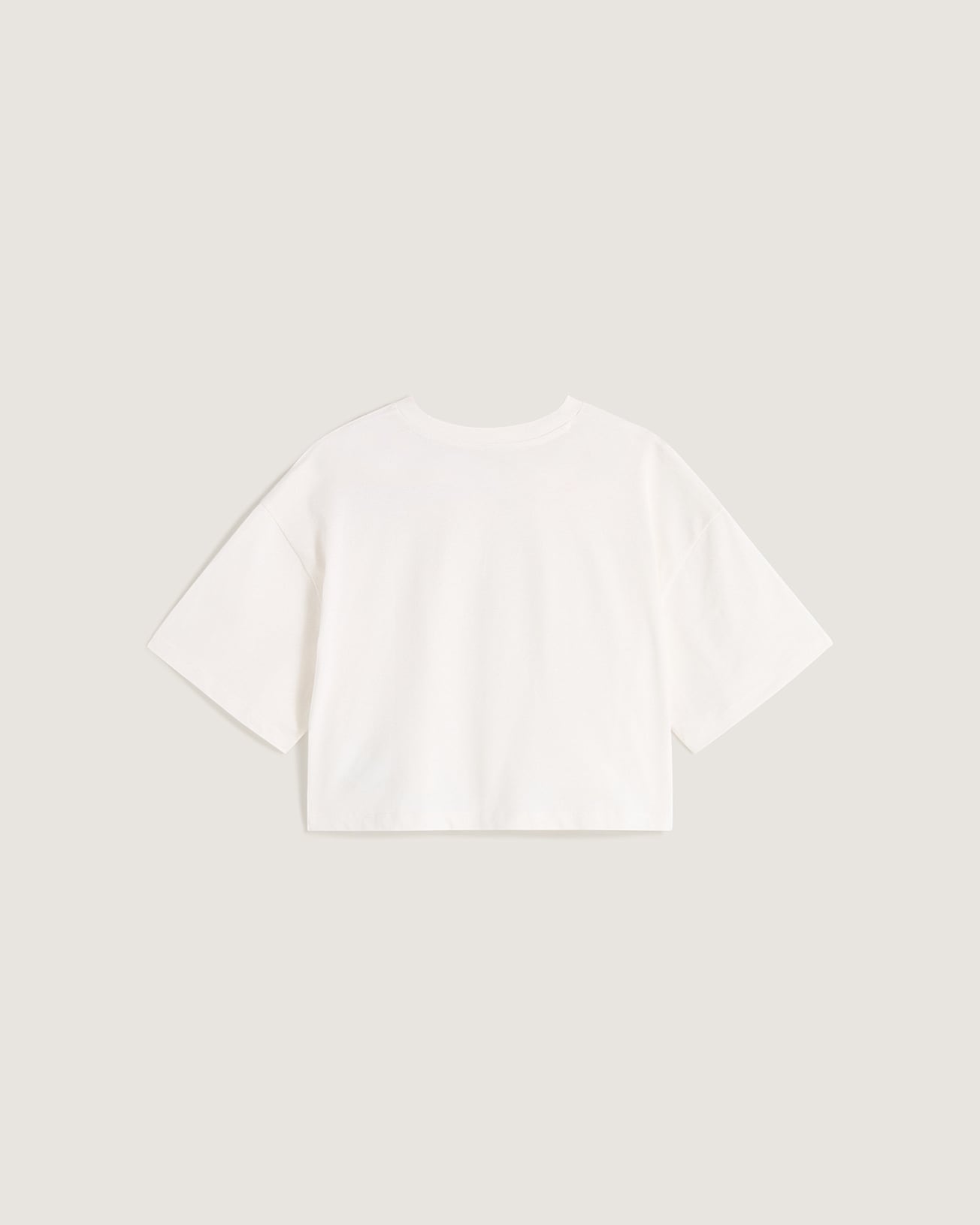 ELLIPSE RELAX CROP SS EGRET VANS Blanco ALT1