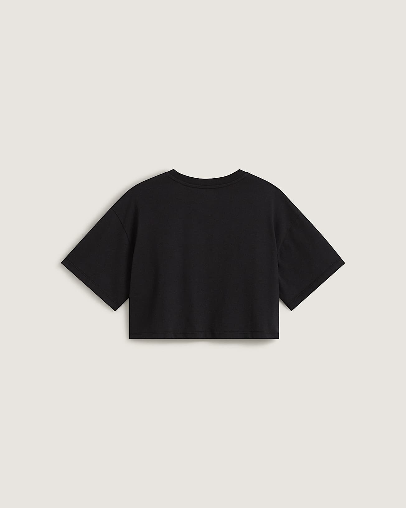 Y2K Boho Relax Crop TShirt VANS Schwarz ALT1