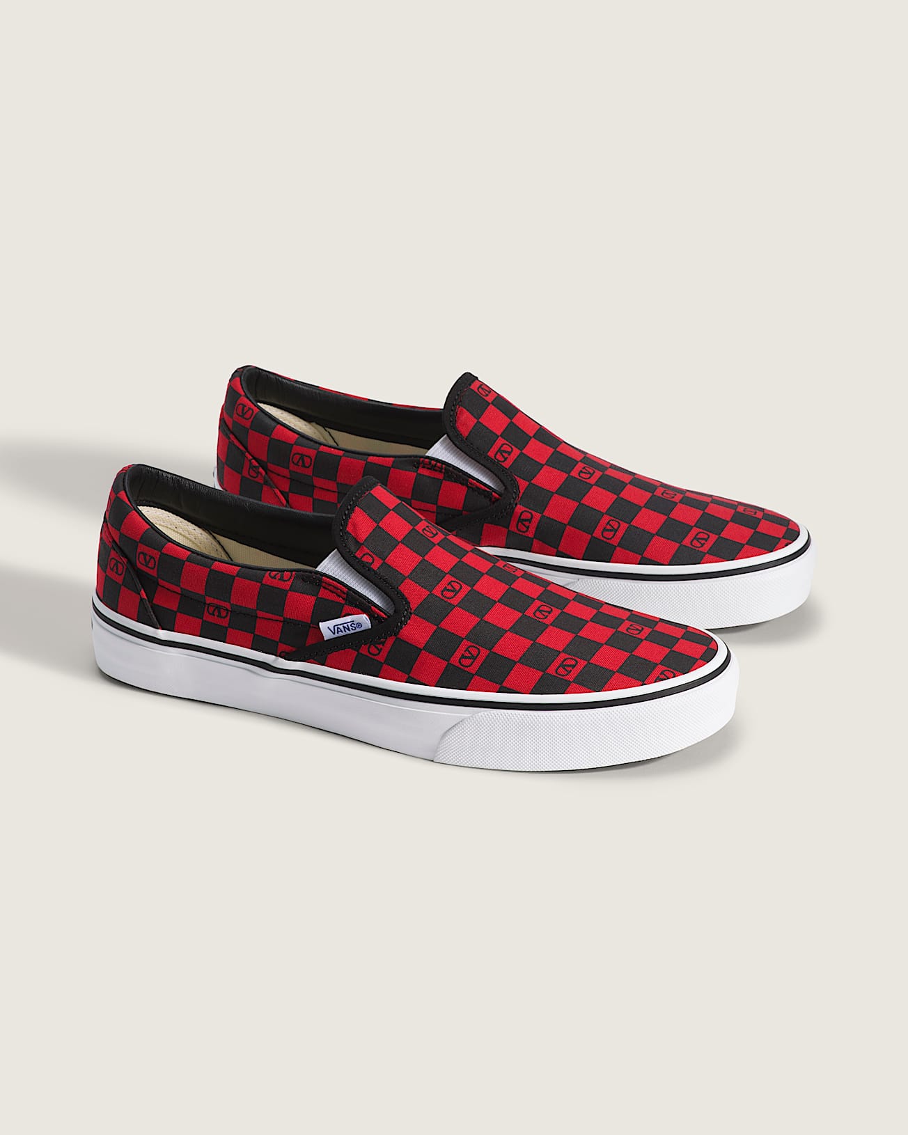 Scarpe Classic SlipOn Checkerboard Valentino Garavani e Vans VANS Rosso ALT1