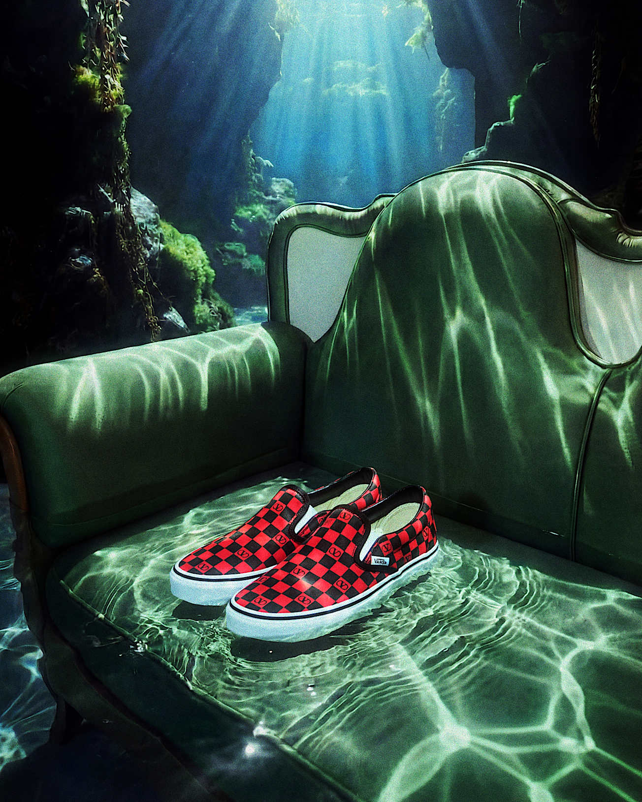 Valentino Garavani and Vans Classic Slip-On Checkerboard - 6