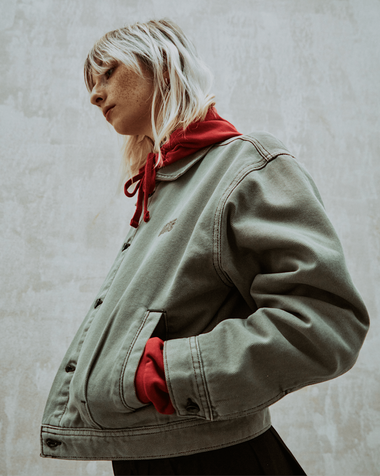 Womens Pomona Station Jacket VANS Beige ALT2