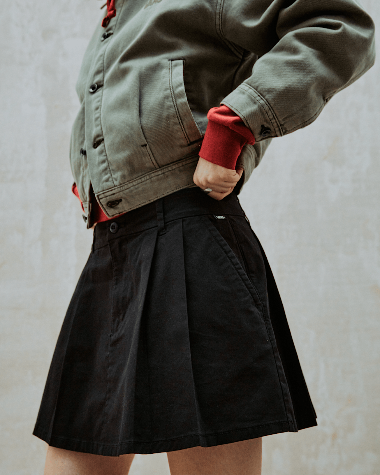 Authentic Chino Mini Skirt Black - 3