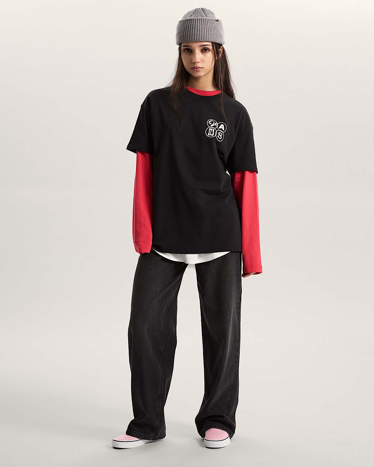 Chaussures Classic SlipOn VANS Rose ALT4