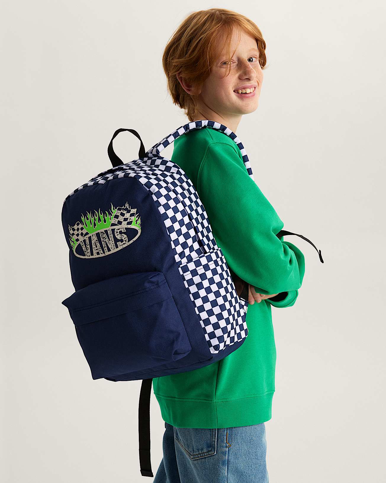 Old Skool Grom Backpack CHECKERBOARD Deep Indigo VANS Bleu ALT6