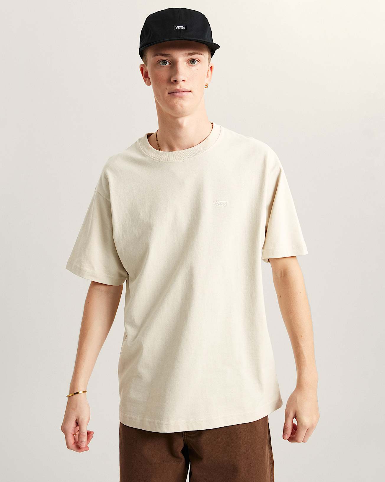 Maglietta Left Chest Logo II VANS Beige ALT2