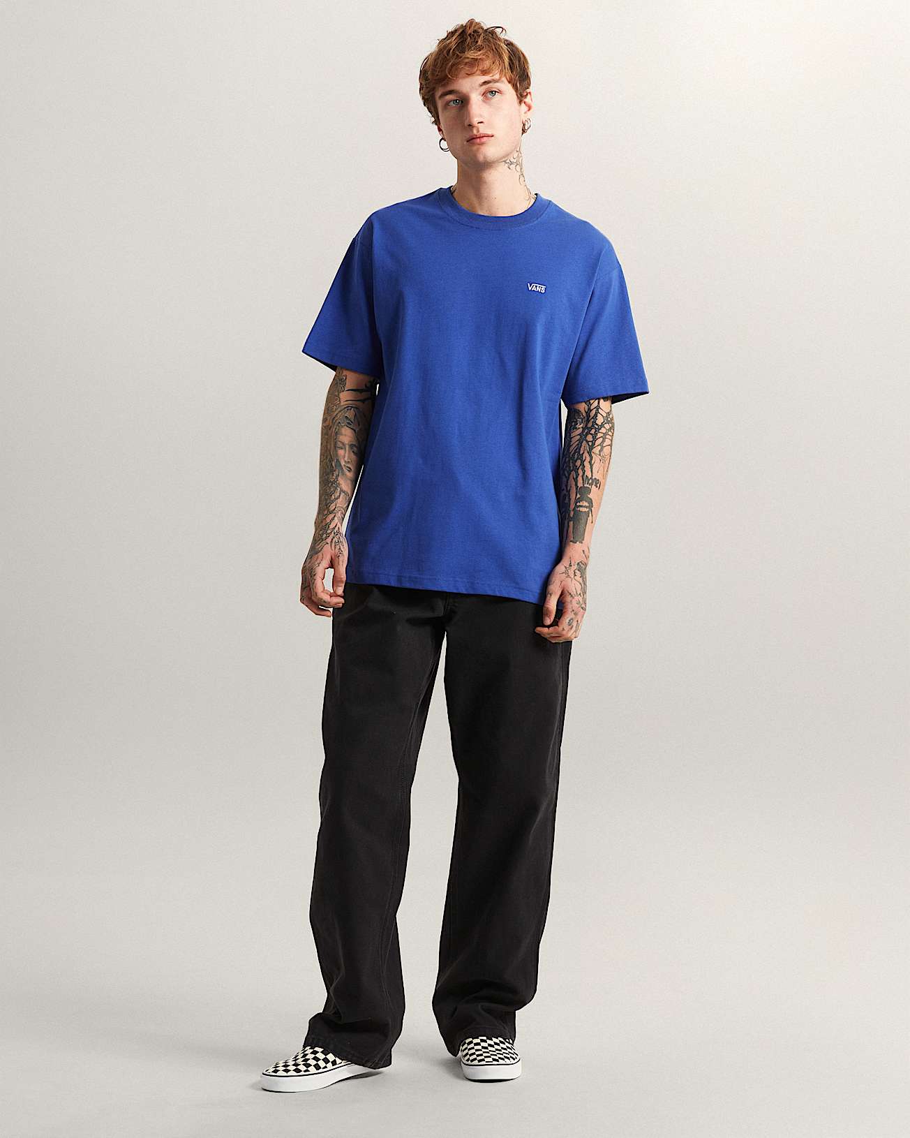Lockeres TShirt mit Logo auf der linken Brust II VANS Blau ALT4