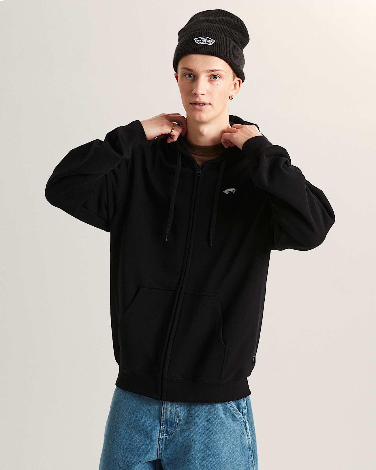 Sweat  capuche zipp Salton VANS Noir ALT2