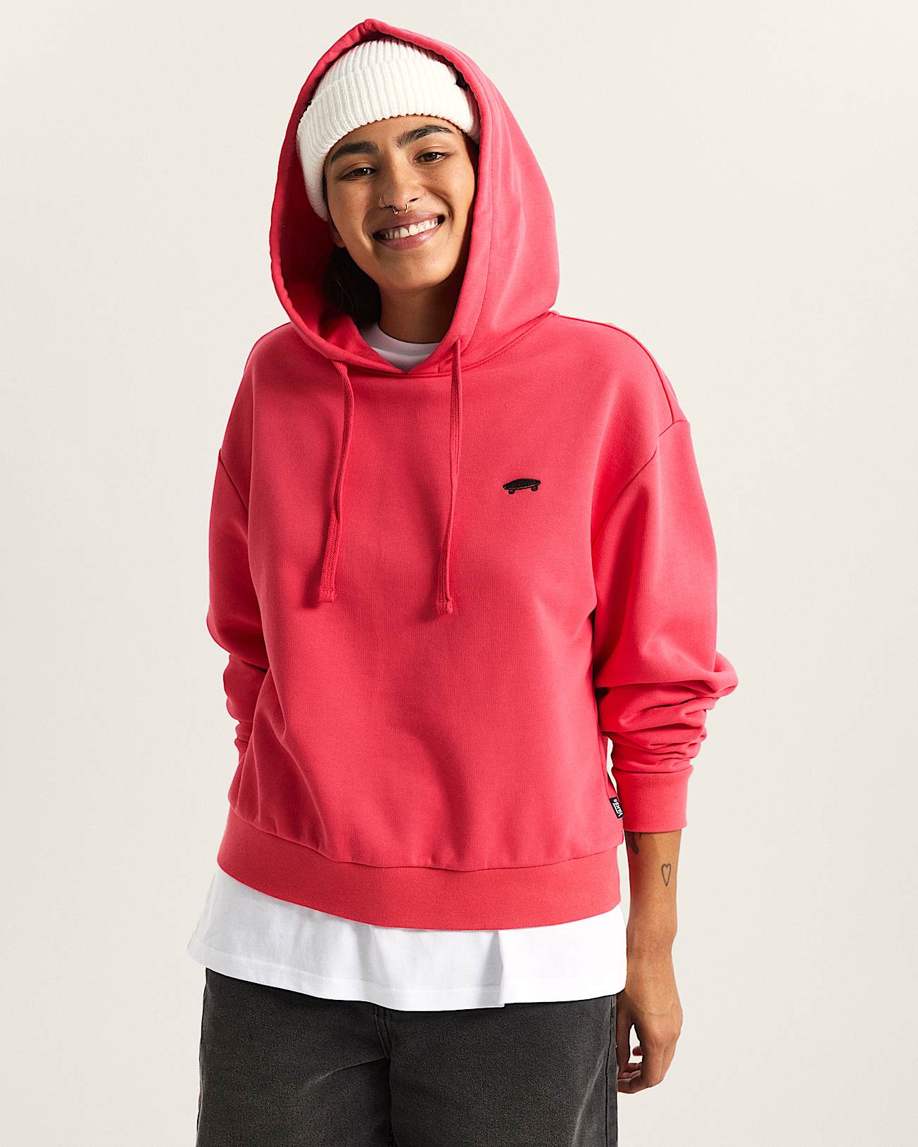 W Salton RLX FT Hoodie VANS Rosa ALT2