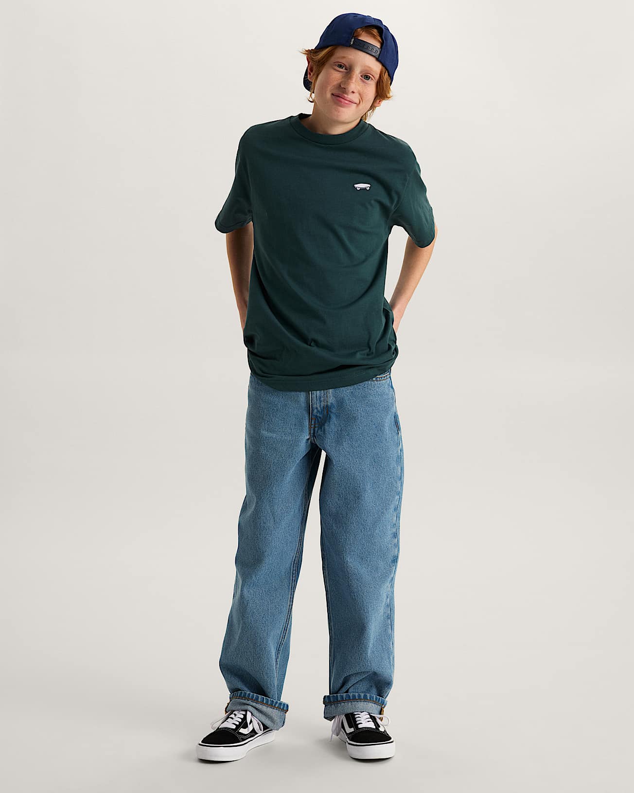 Salton TShirt fr Kinder 814 Jahre VANS Grn ALT4