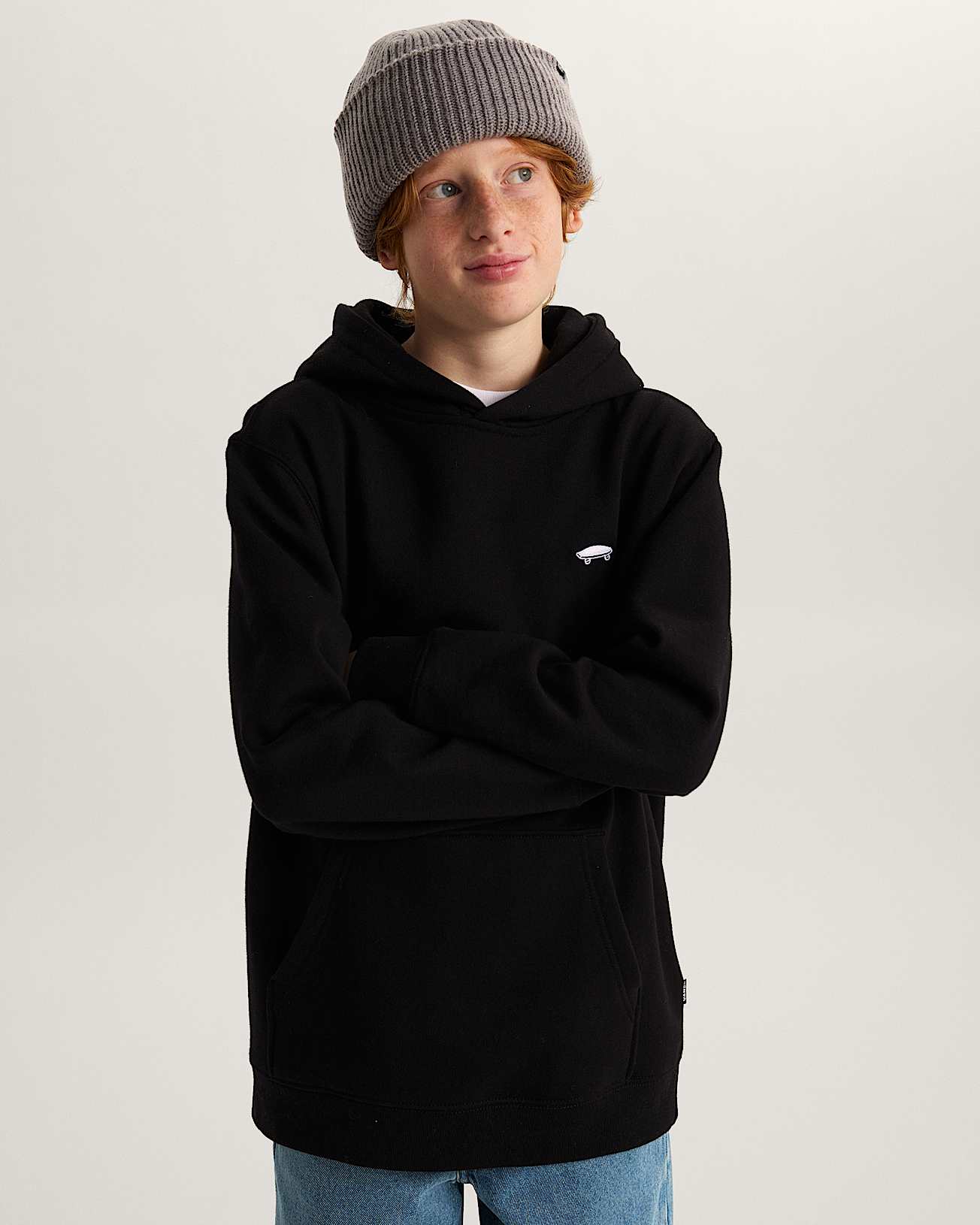 Sweat  capuche Salton Loose Enfant 814 ans VANS Noir ALT2