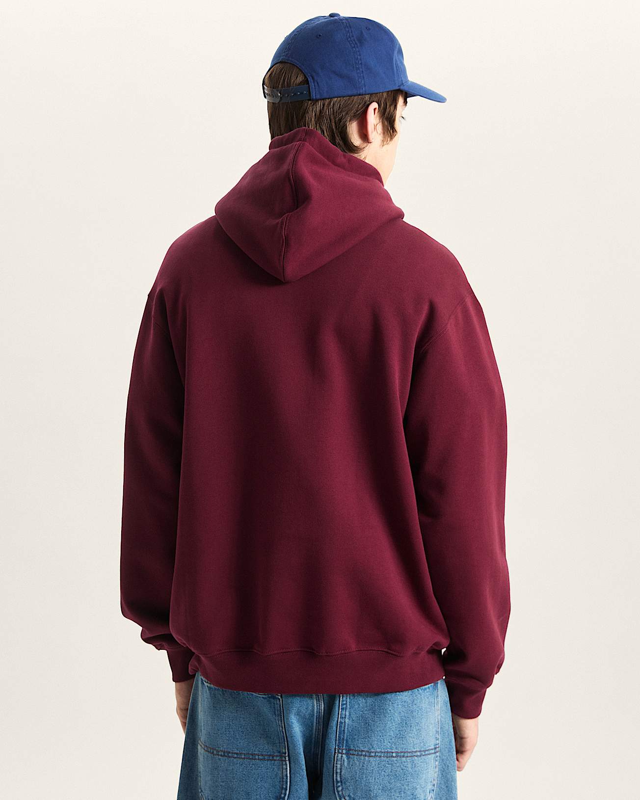 Left Chest II Logo Pullover Hoodie VANS Burgundy ALT3
