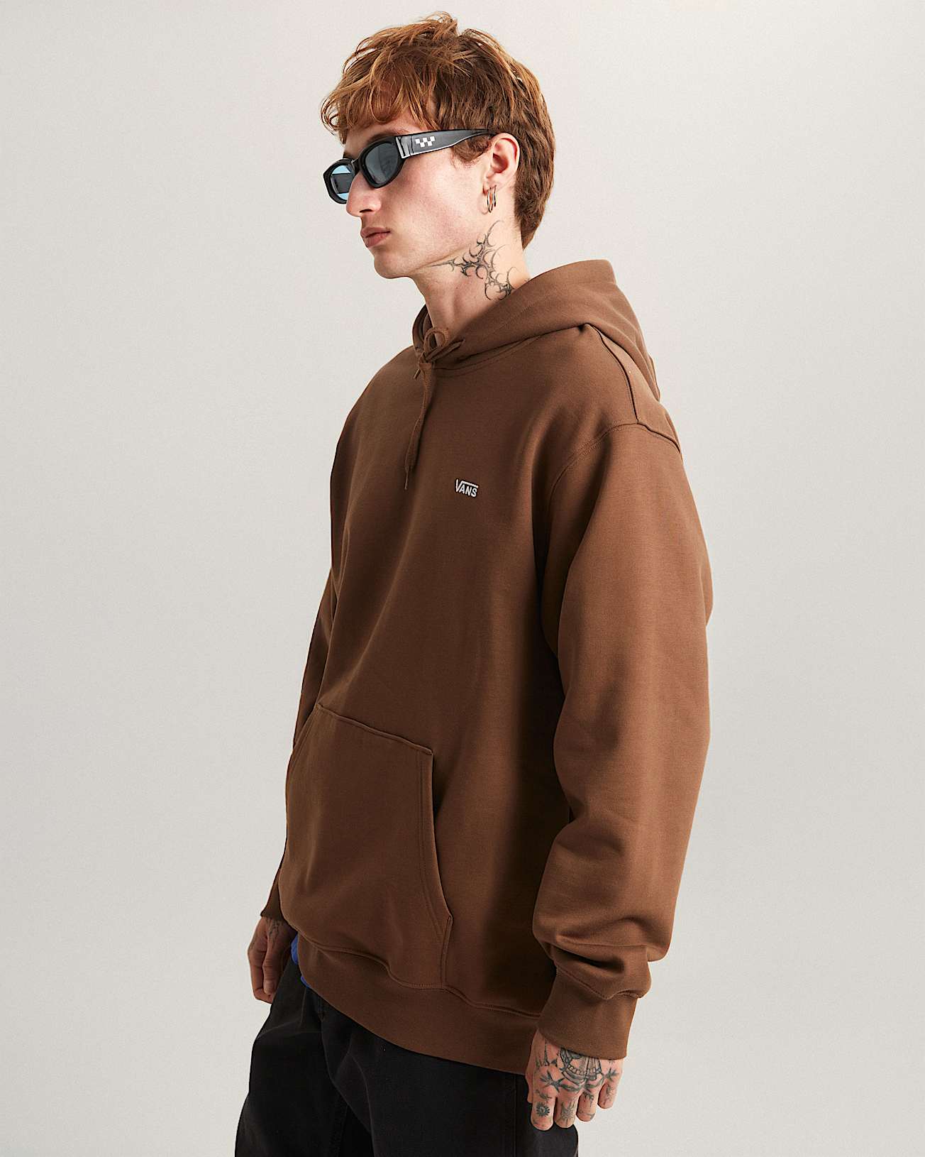 LEFT CHEST II LOOSE Hoodie VANS Bruin ALT2
