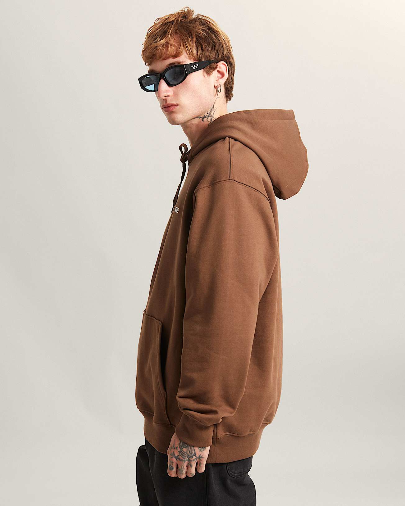LEFT CHEST II LOOSE Hoodie VANS Bruin ALT4