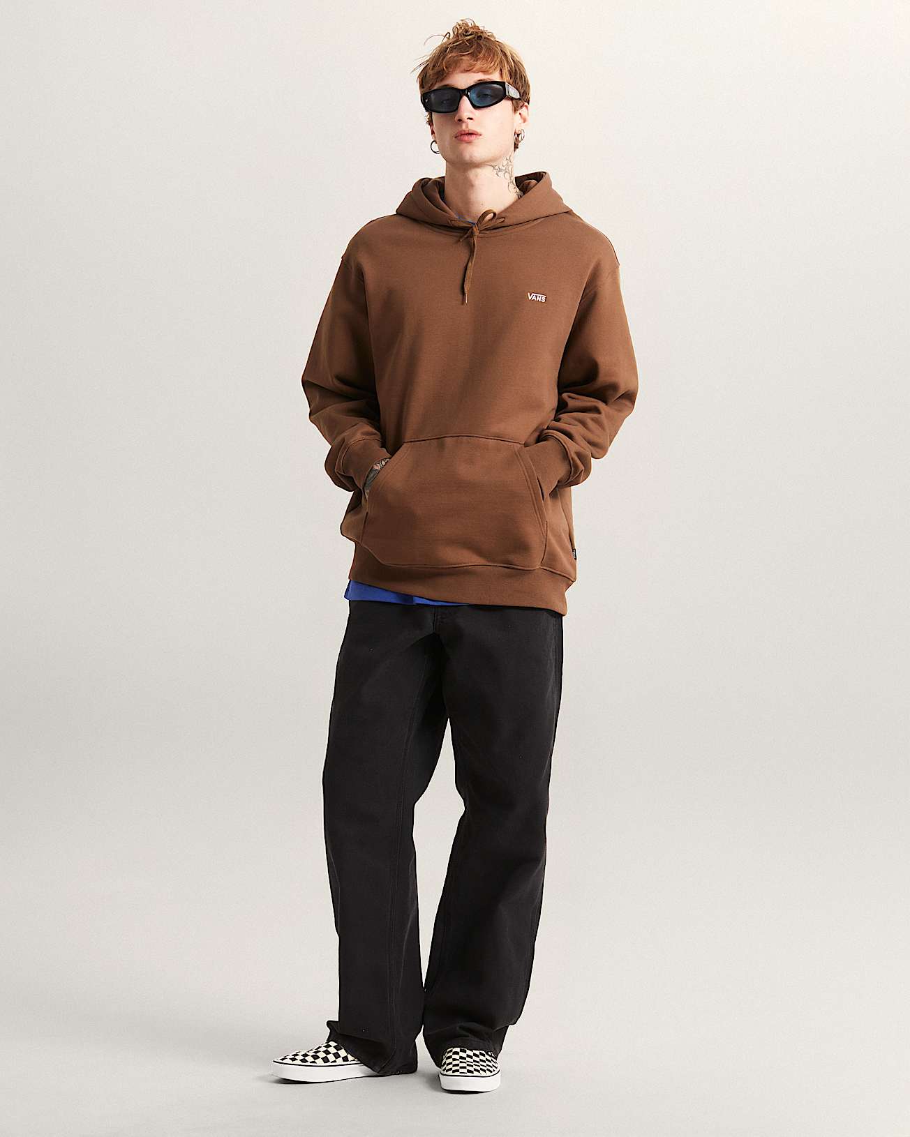 LEFT CHEST II LOOSE Hoodie VANS Bruin ALT5