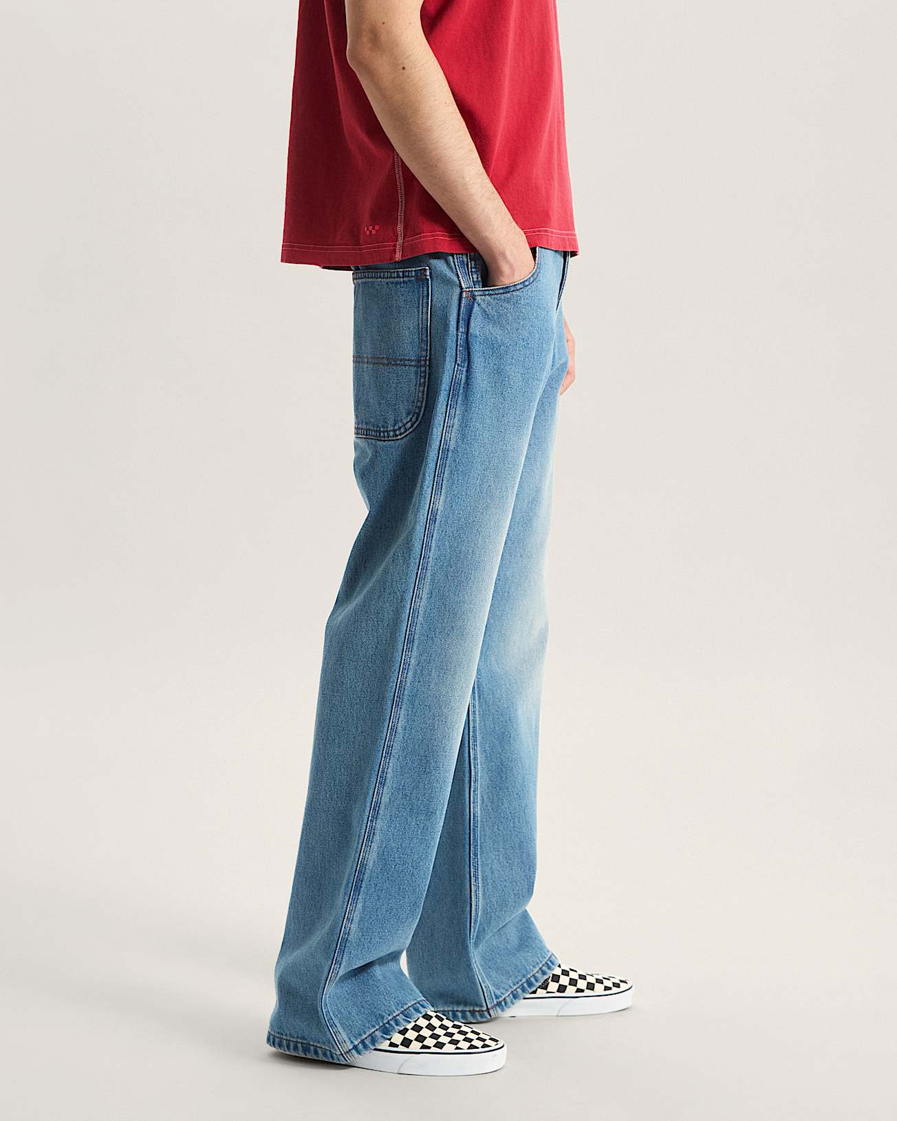 Skate Loose Bootcut Denim Trousers VANS Blue ALT4