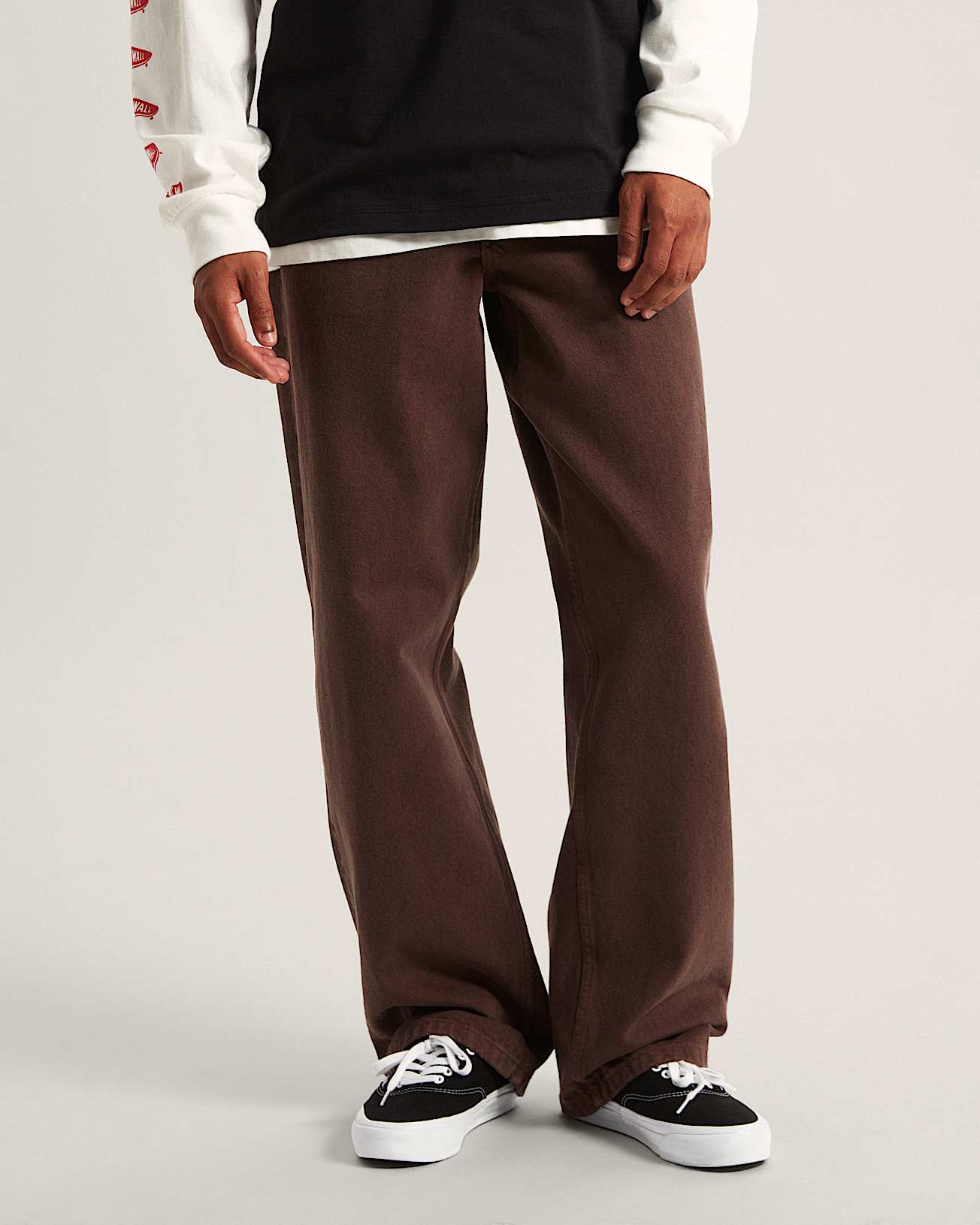 Check5 Loose Denim Pant Dark Brown VANS Marrn ALT2