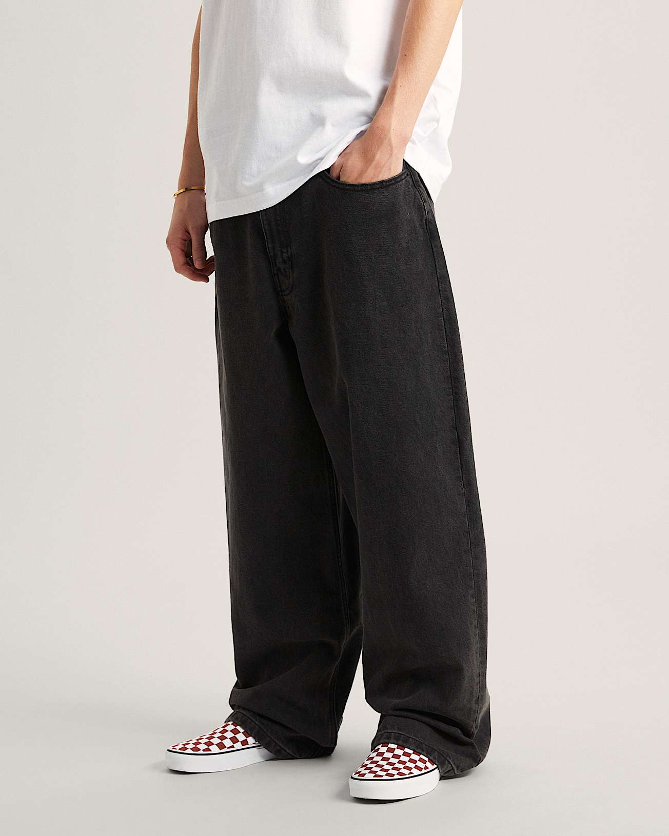 Pantalones largos vaqueros Check5 de tiro cado VANS Negro ALT2