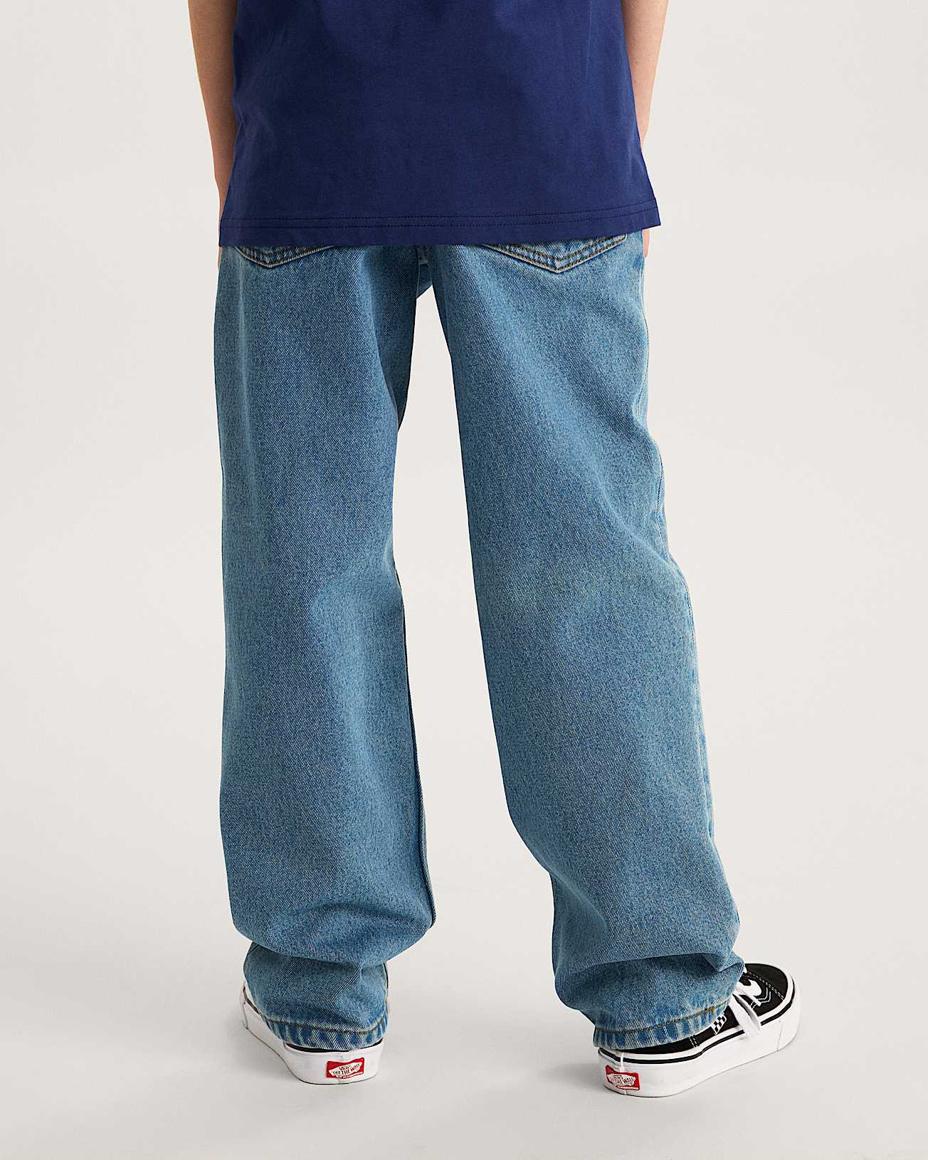 Kids Check5 Loose Denim Trousers 814 Years VANS Blue ALT3