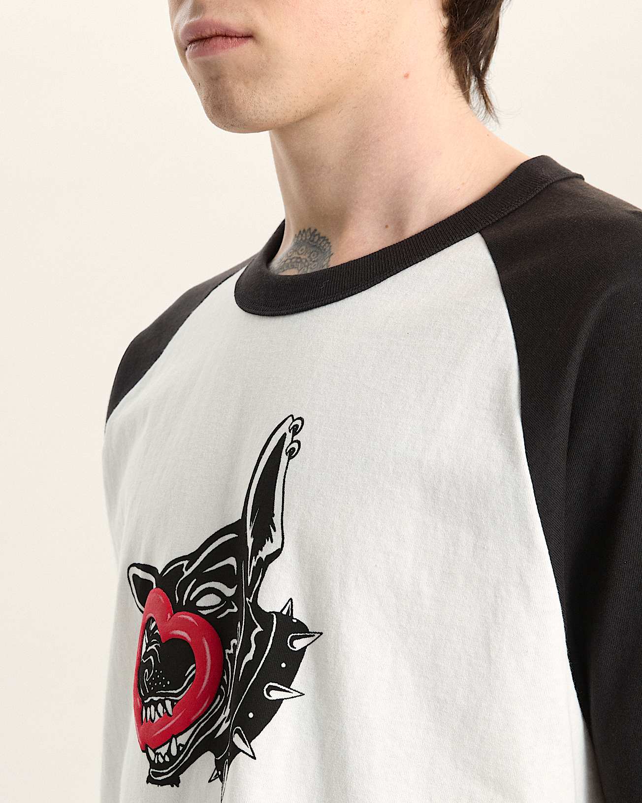 Kurzes Dayana Dog Face TShirt VANS Wei ALT5