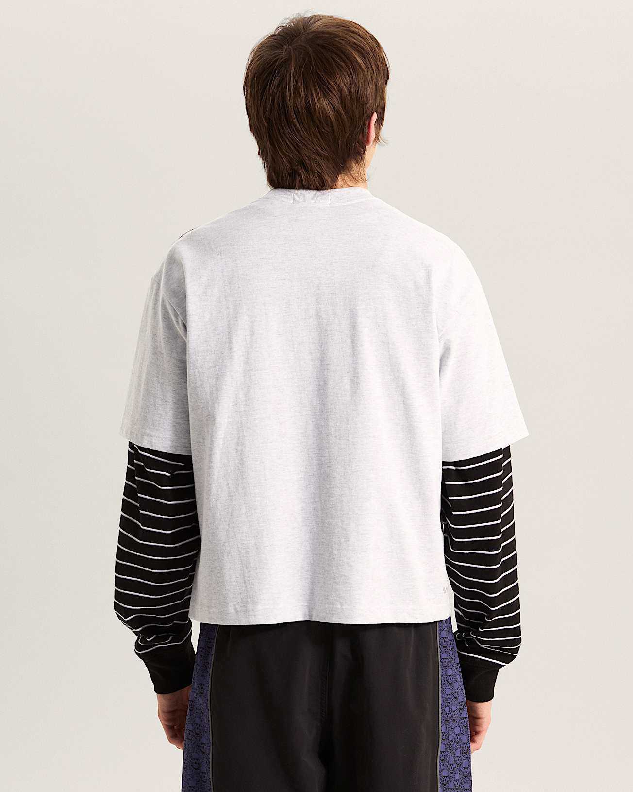 Smoke Skull Short SS Tee ASH HEATHER VANS Gris ALT3