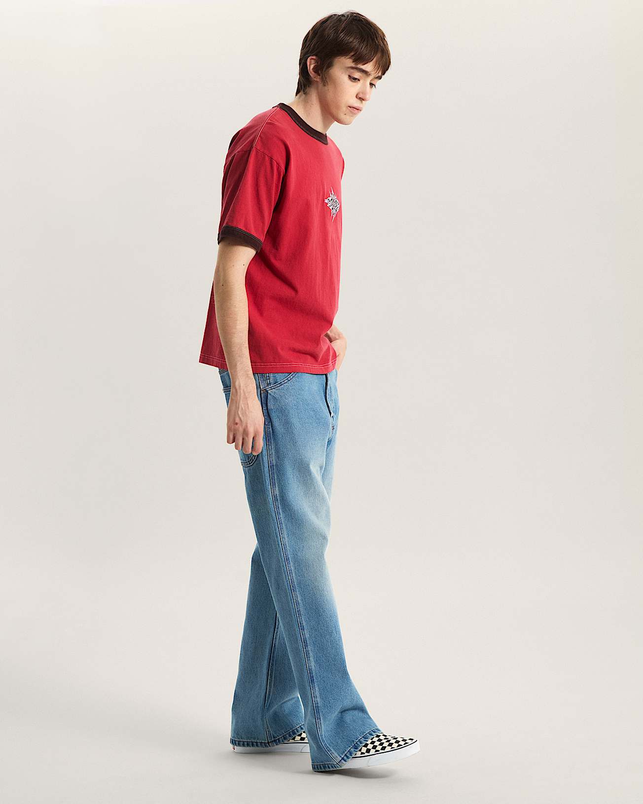 Flame Face TShirt VANS Rosa ALT4