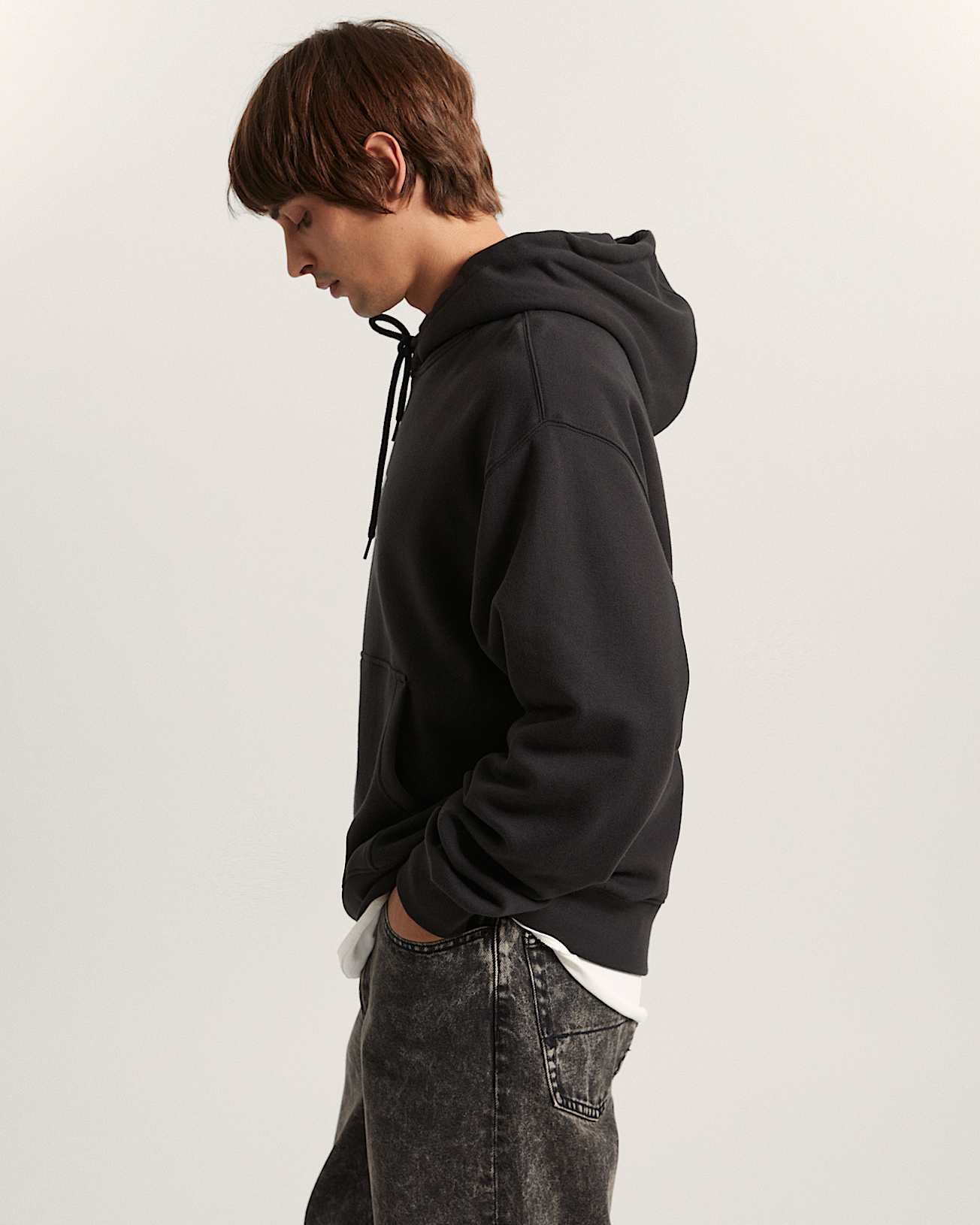 Bluza z kapturem Stretch Logo Pullover VANS Czarny ALT4