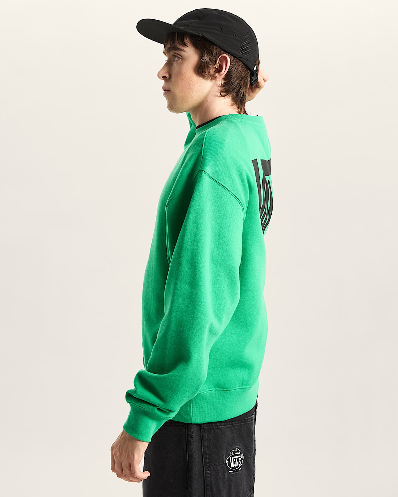 Sudadera elstica de cuello redondo con logotipo VANS Verde ALT4