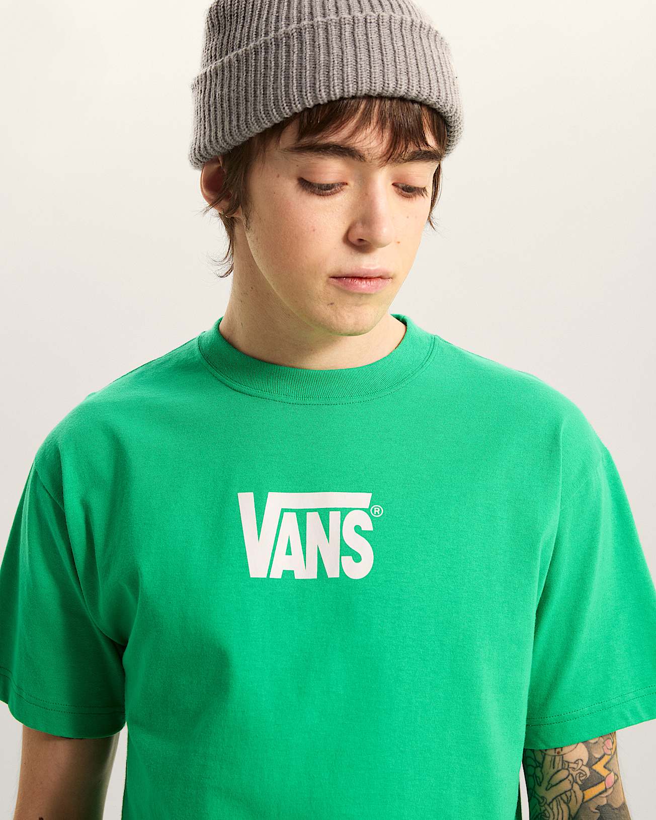 Stretch Logo SS Tee Vivid Verdant VANS Verde ALT5