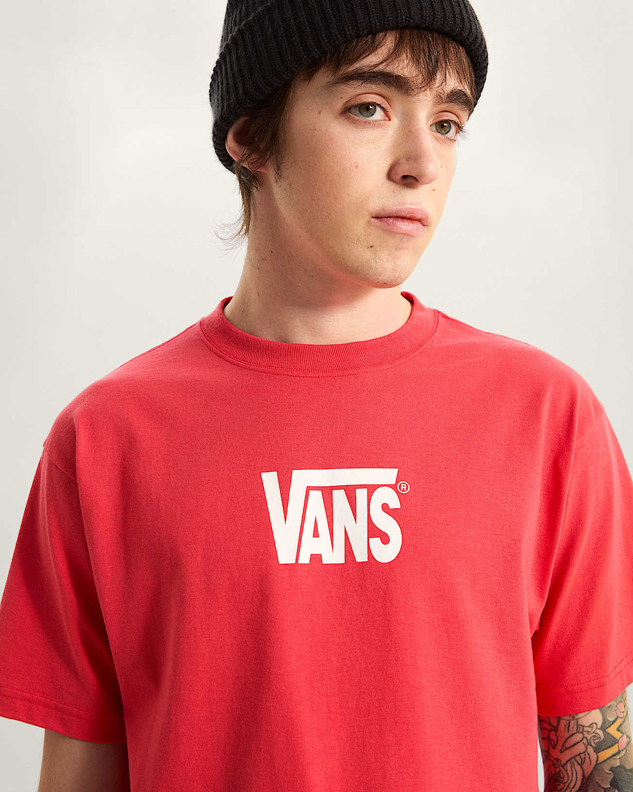 Maglietta Stretch Logo VANS Rosa ALT5