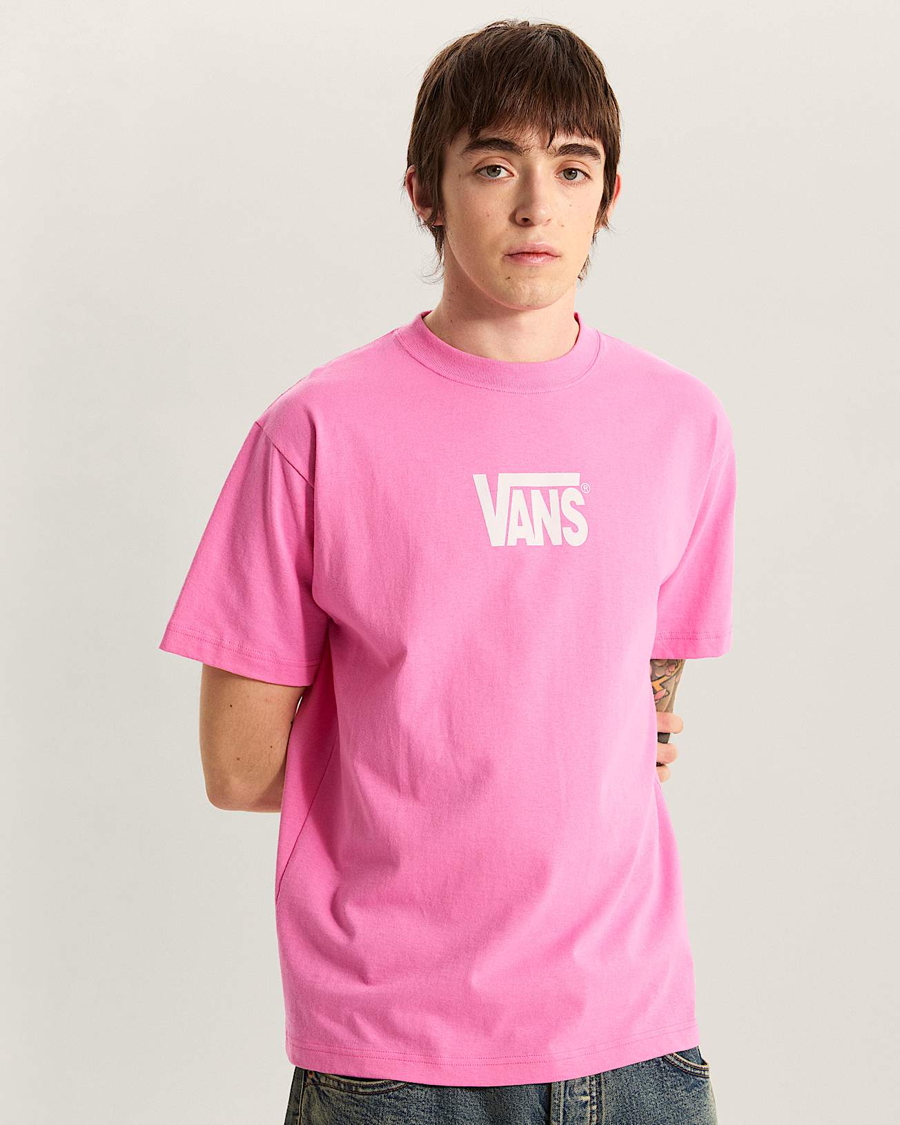 Stretch Logo Tee VANS Roze ALT2
