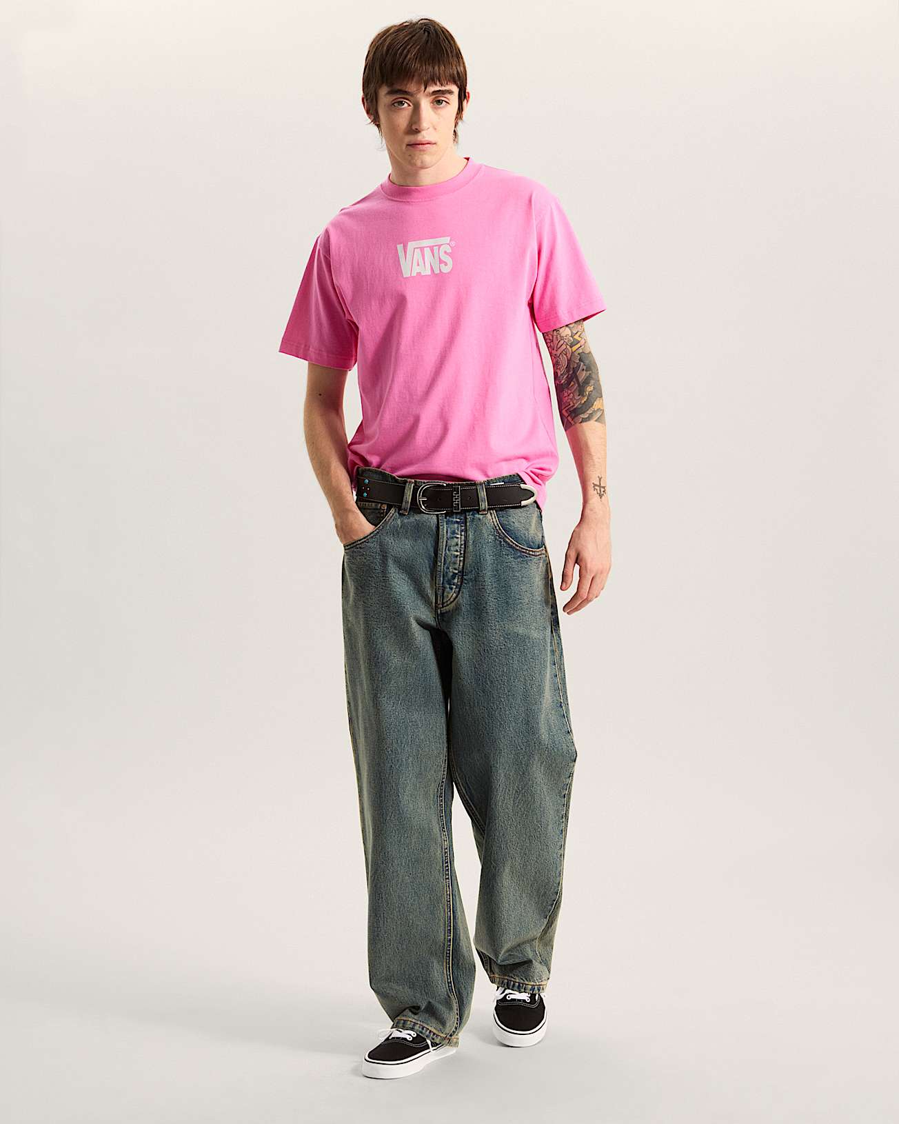 Stretch Logo Tee VANS Roze ALT4