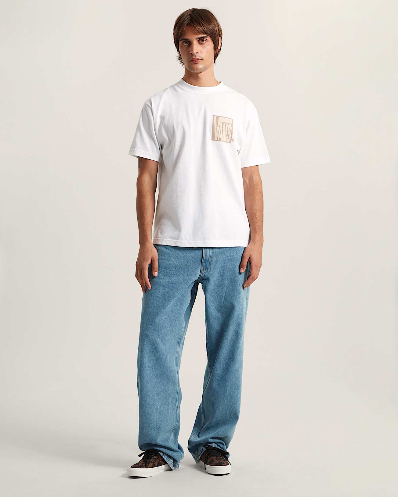 Stretch Stack Crackle SS Tee White VANS Blanco ALT4