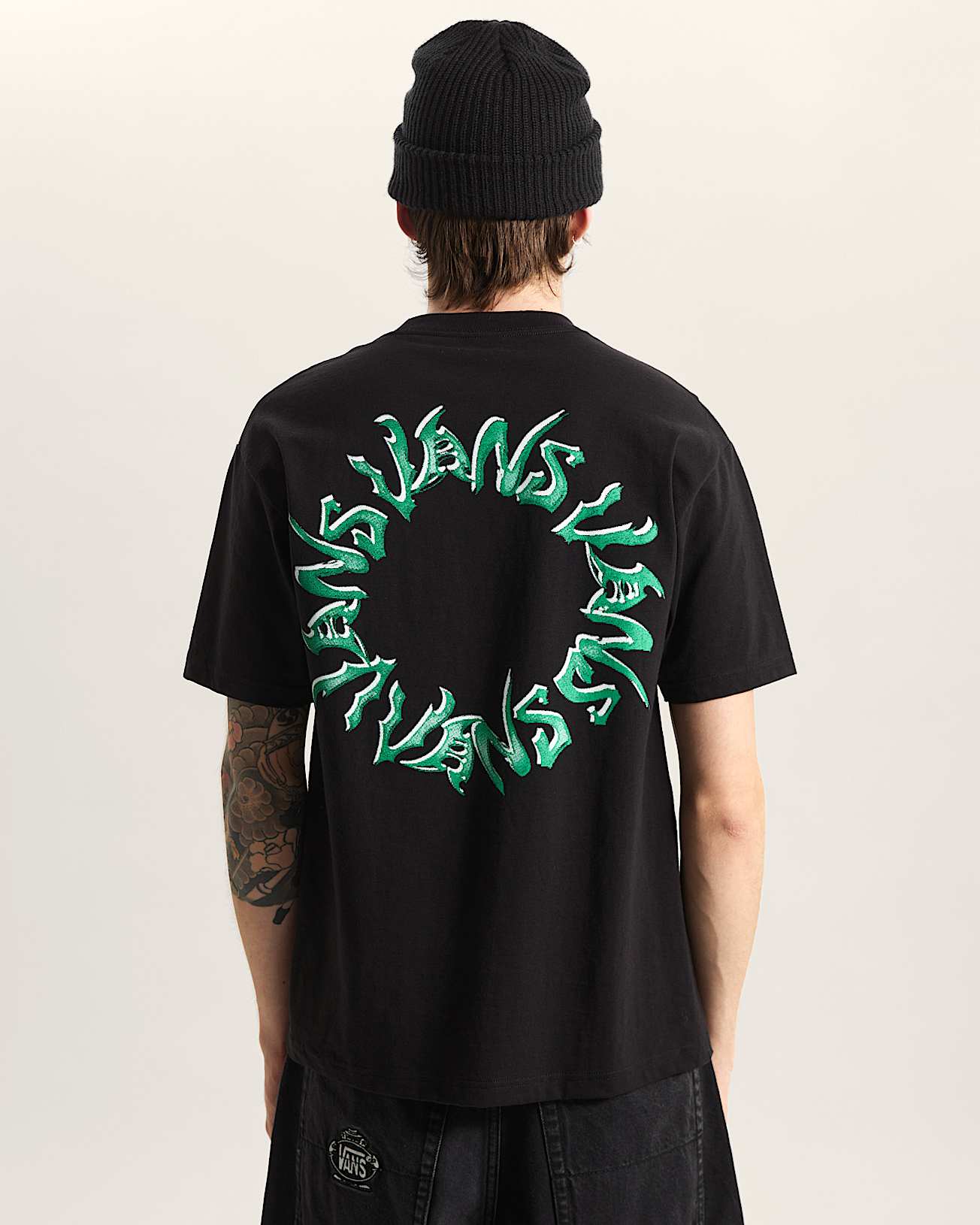 Wild Circle TShirt VANS Schwarz ALT3